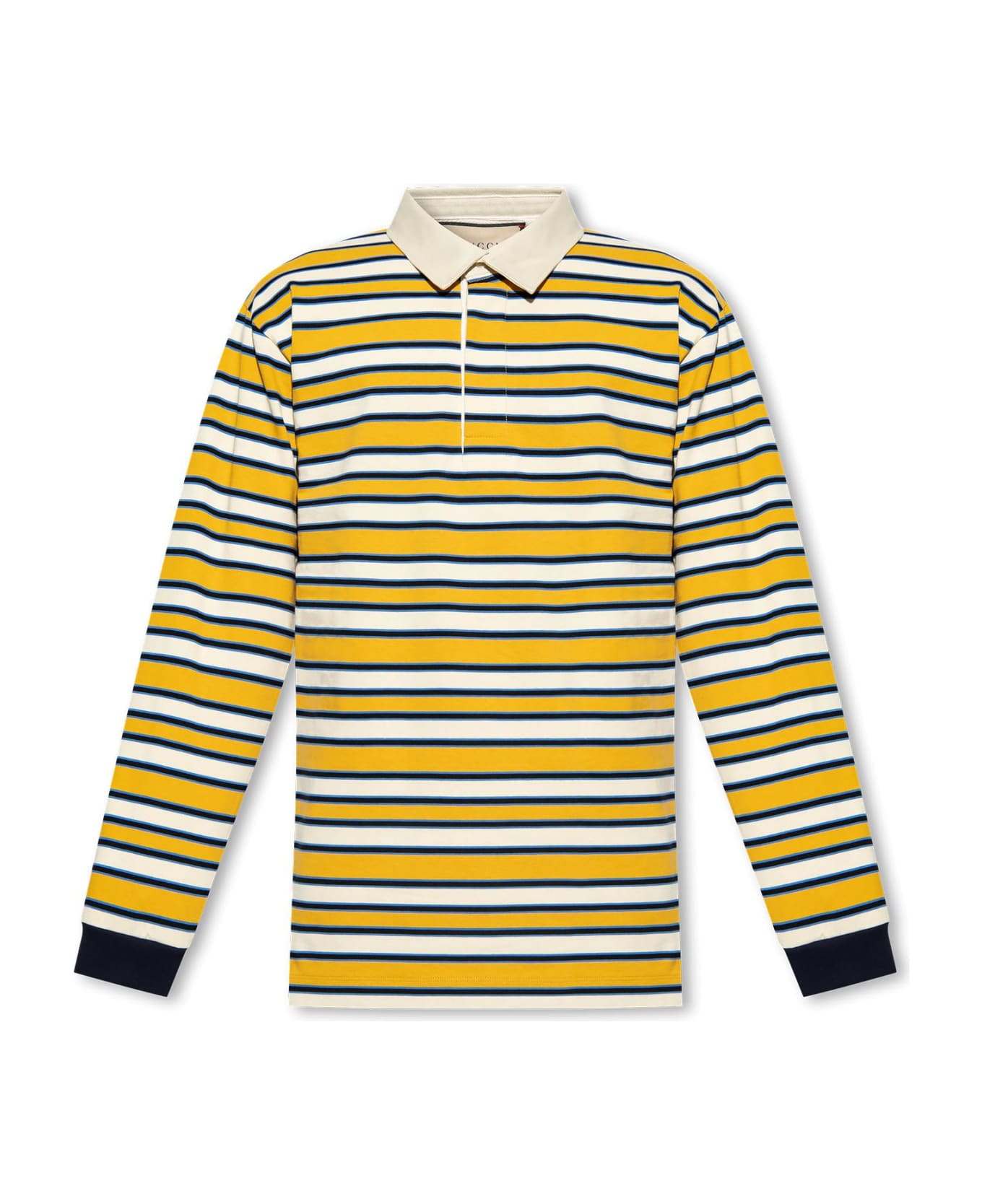Gucci Polo Shirt With Long Sleeves - Yellow