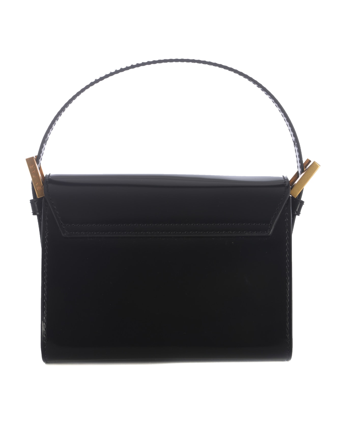 BY FAR Mini Bag By Far "fran" In Semi-patent Leather Available Pompei Store - Nero
