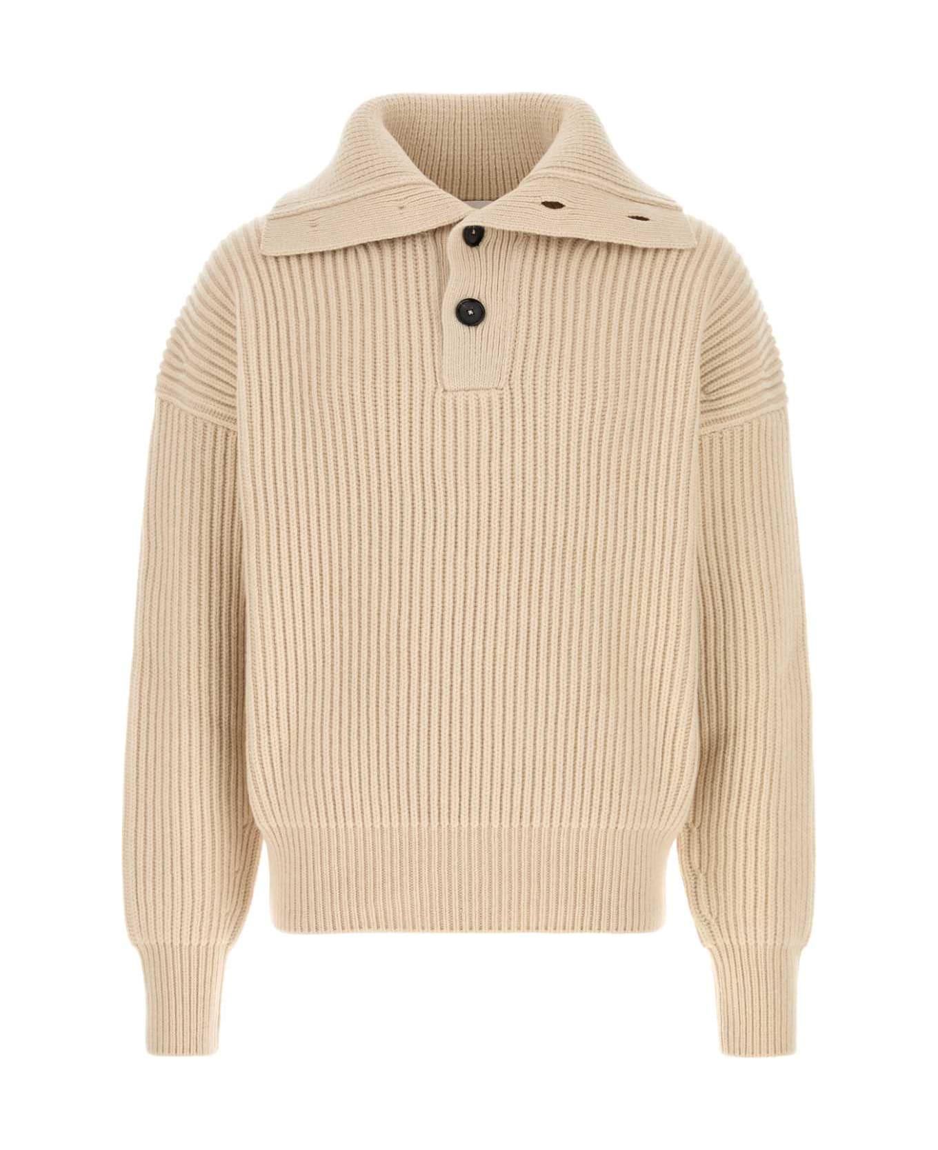 Alexander McQueen Sand Cashmere Sweater - IVORY ニットウェア
