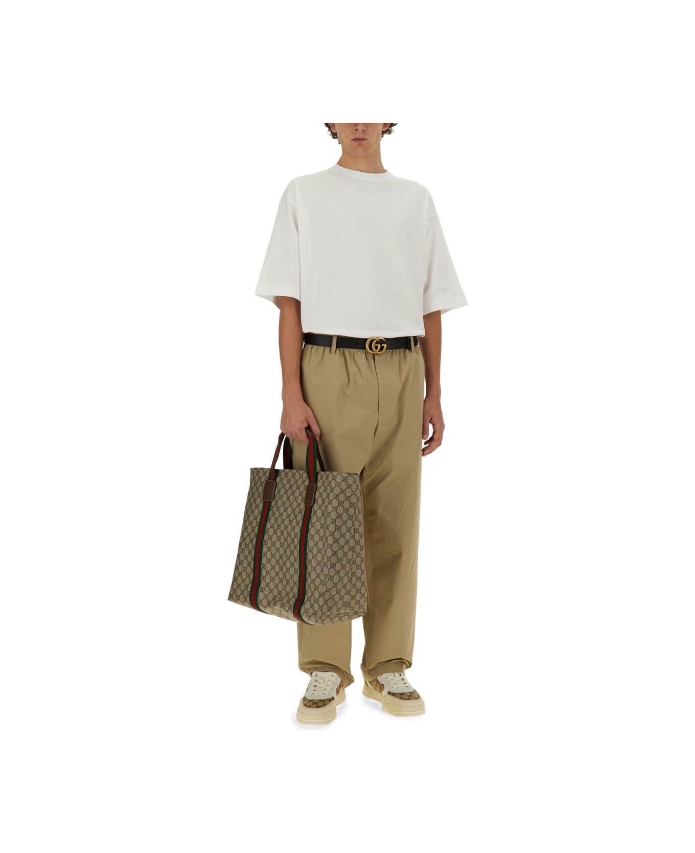 Gucci T-shirt With Embroidery - WHITE