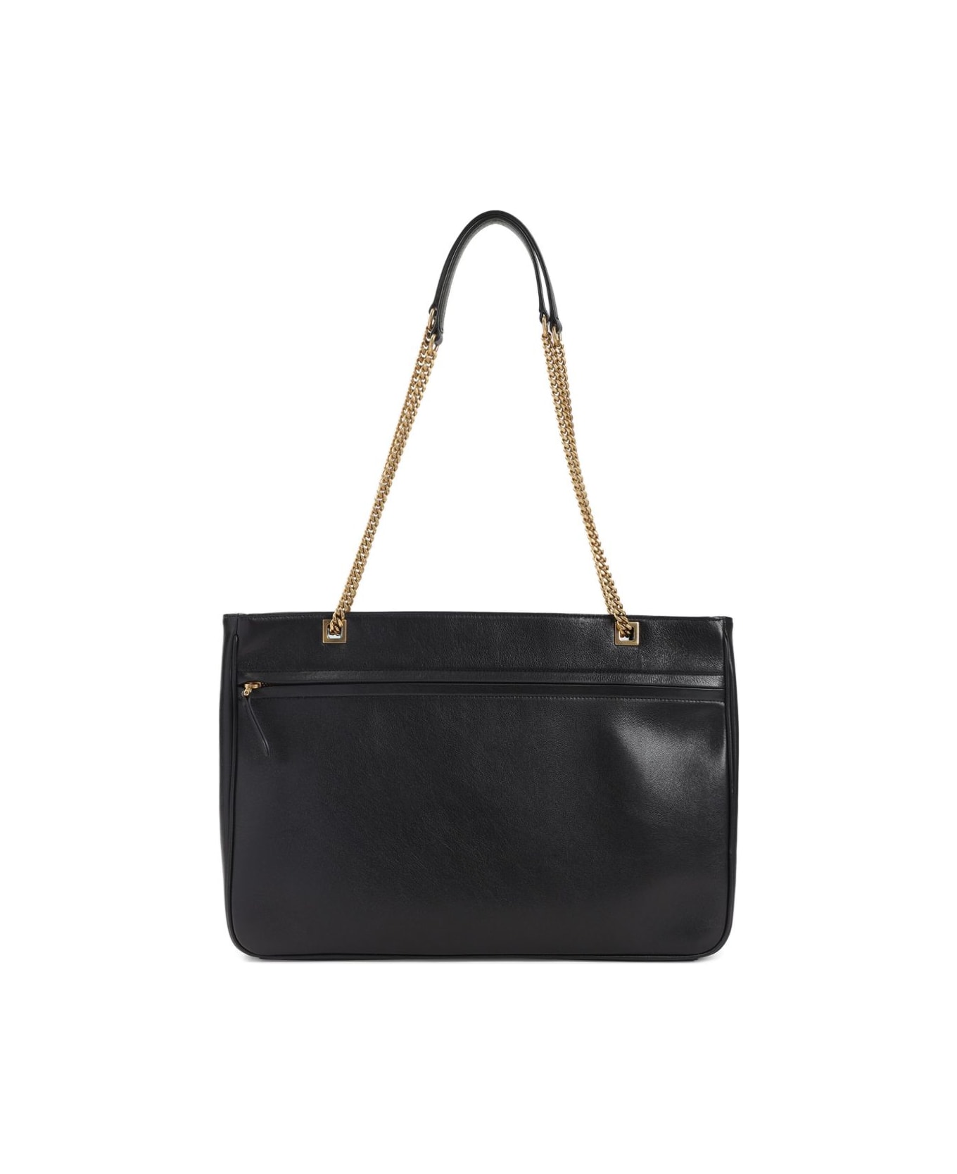 Valentino Garavani Viva Superstar Medium Leather Tote - Black