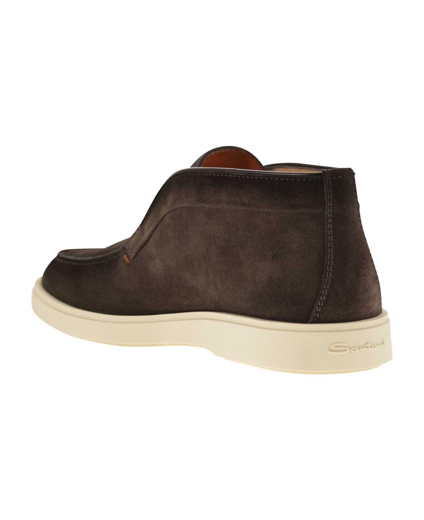 Santoni Suede Desert Boot - Brown