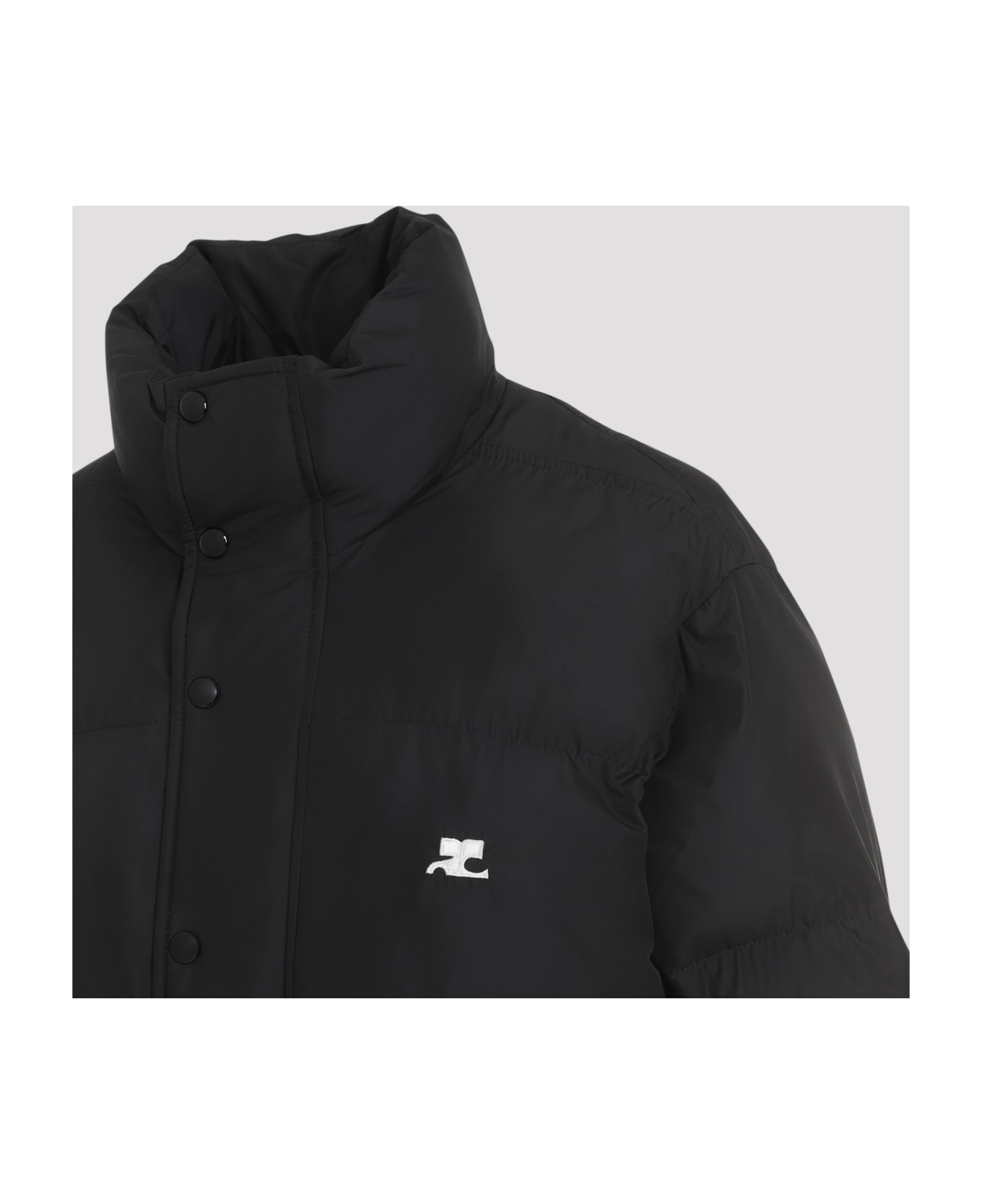 Courrèges Black Down Jacket - Black