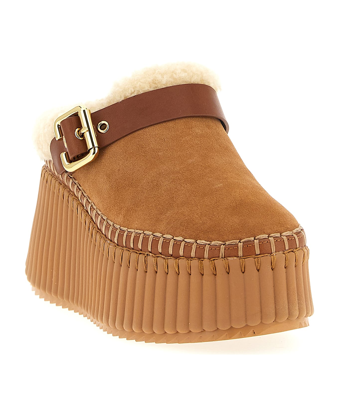 Chloé 'nama' Sabots - Brown