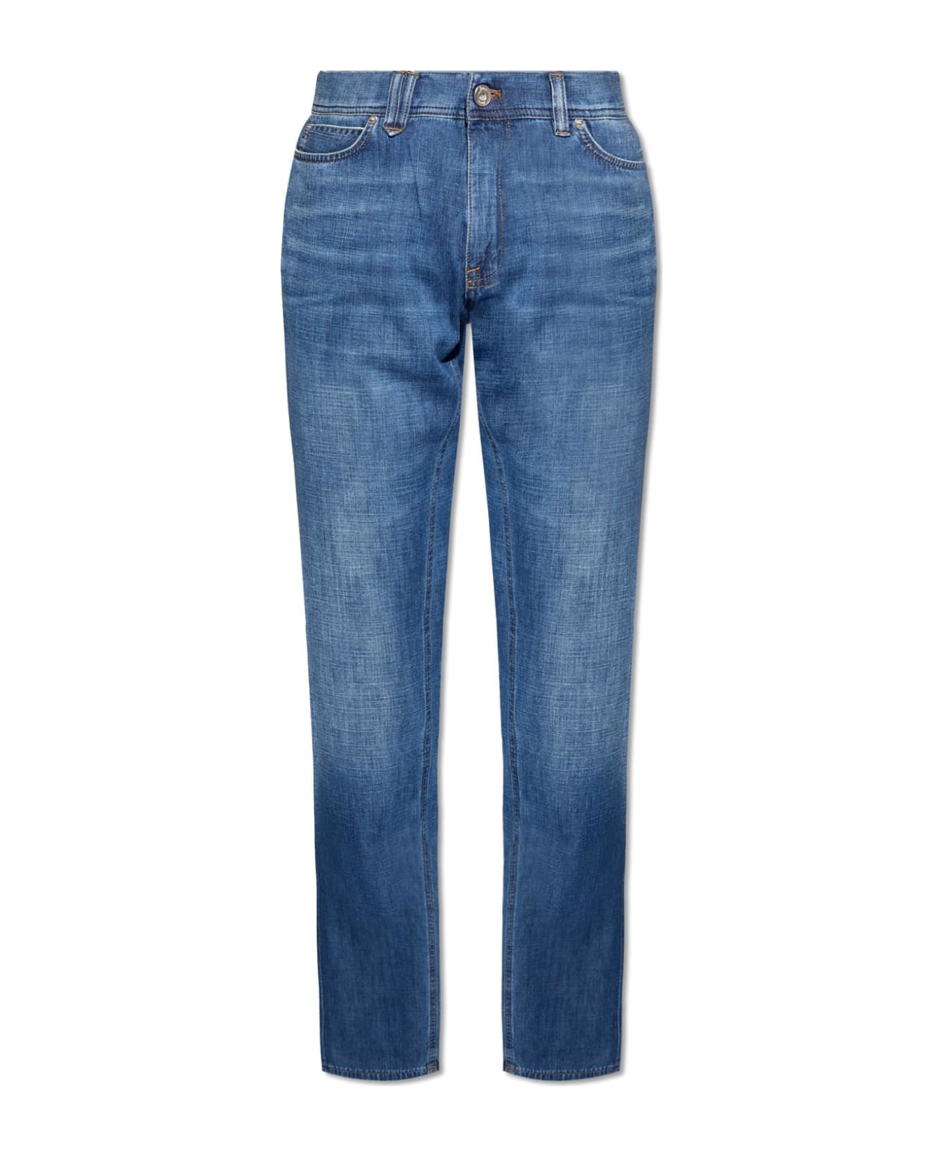 Brioni Jeans With Straight Legs - AZURE