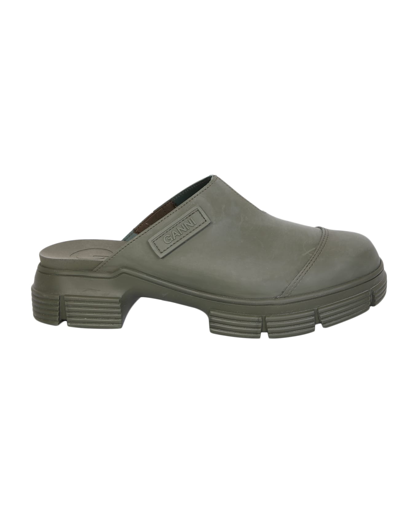 Ganni Rubber Mules - Green