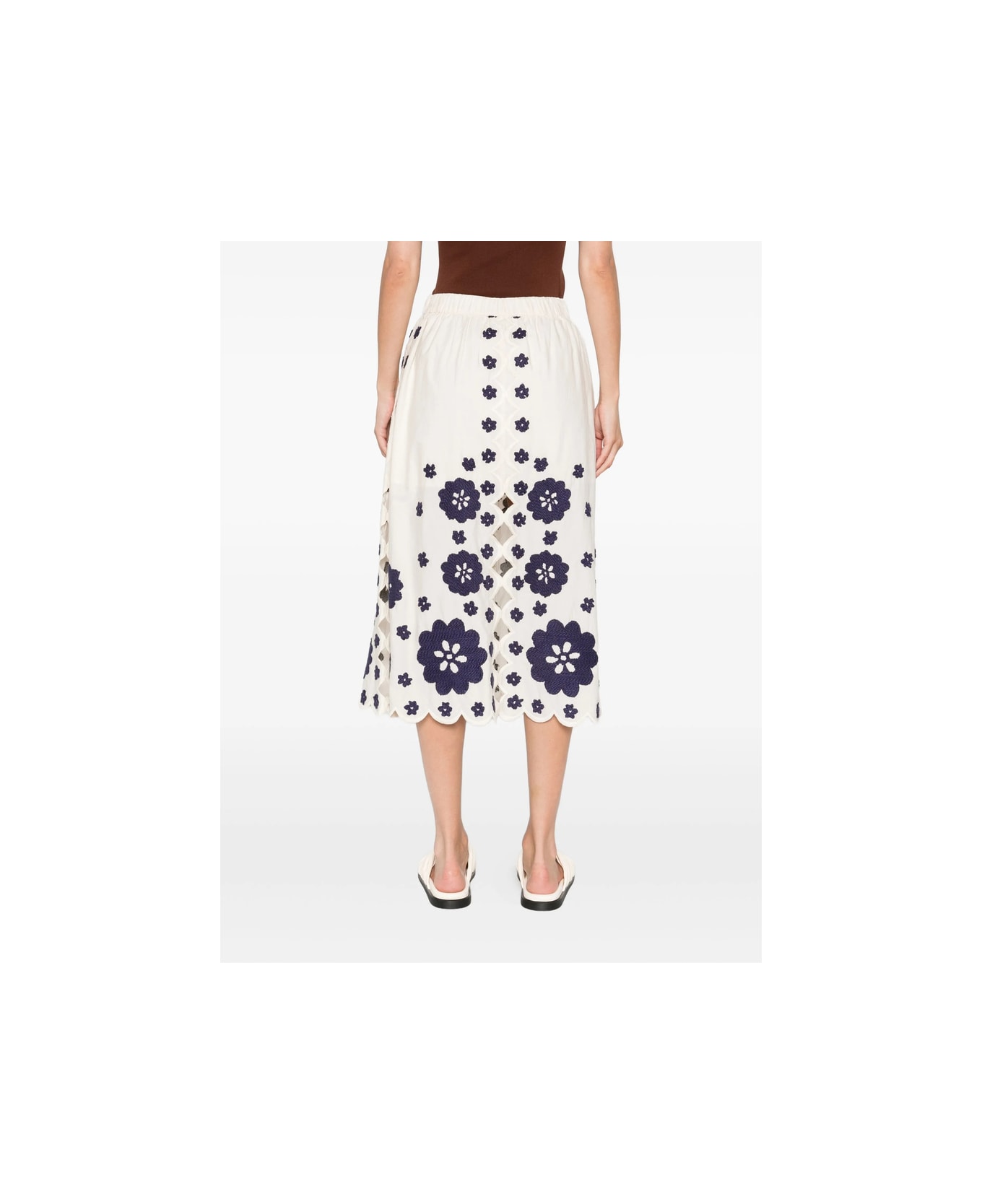 Sea New York Skirt - NEUTRALS/BLUE