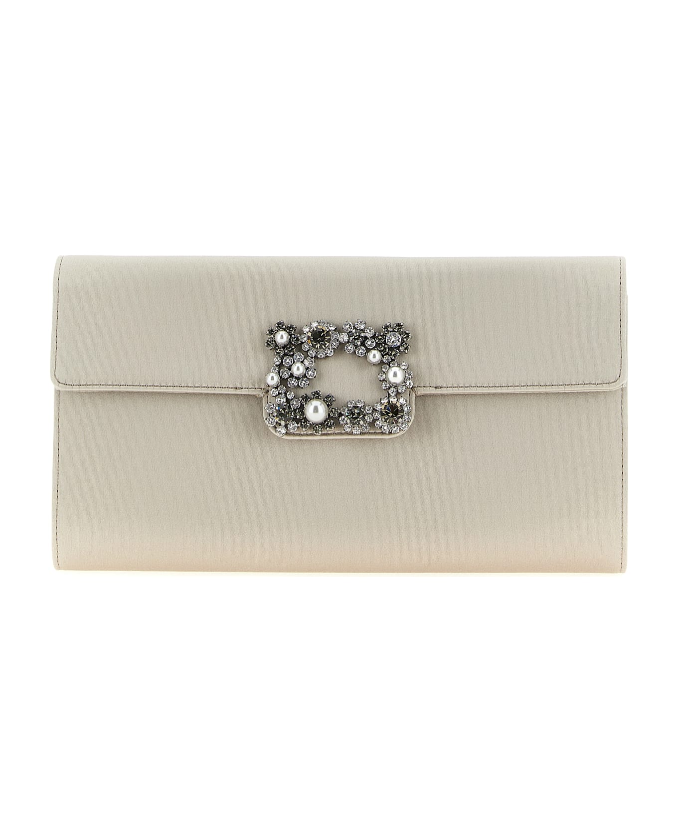 Roger Vivier 
efflorescence
 Clutch - Gray