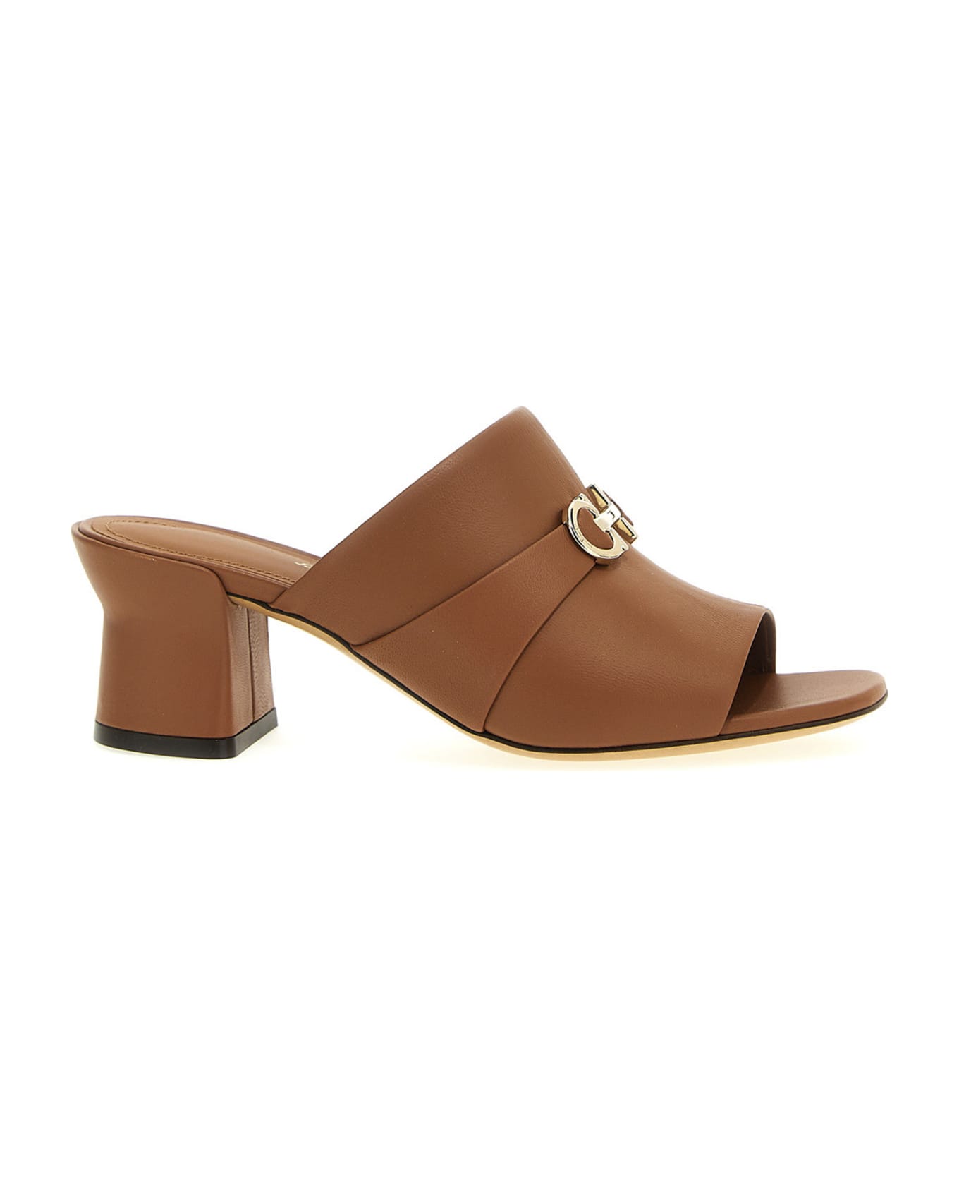 【FERRAGAMO】ORNELLA 55 Ferragamo Ornella Gancini Mule Sandals | Neiman Marcus