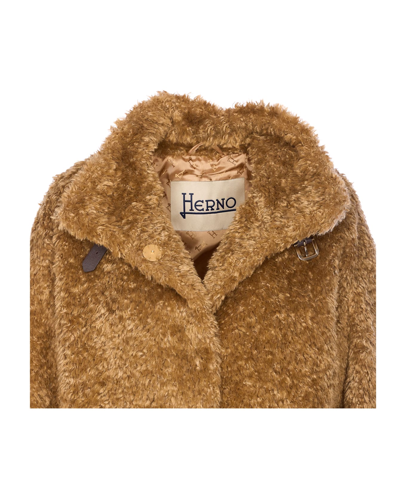 Herno Faux Fur Jacket - Beige