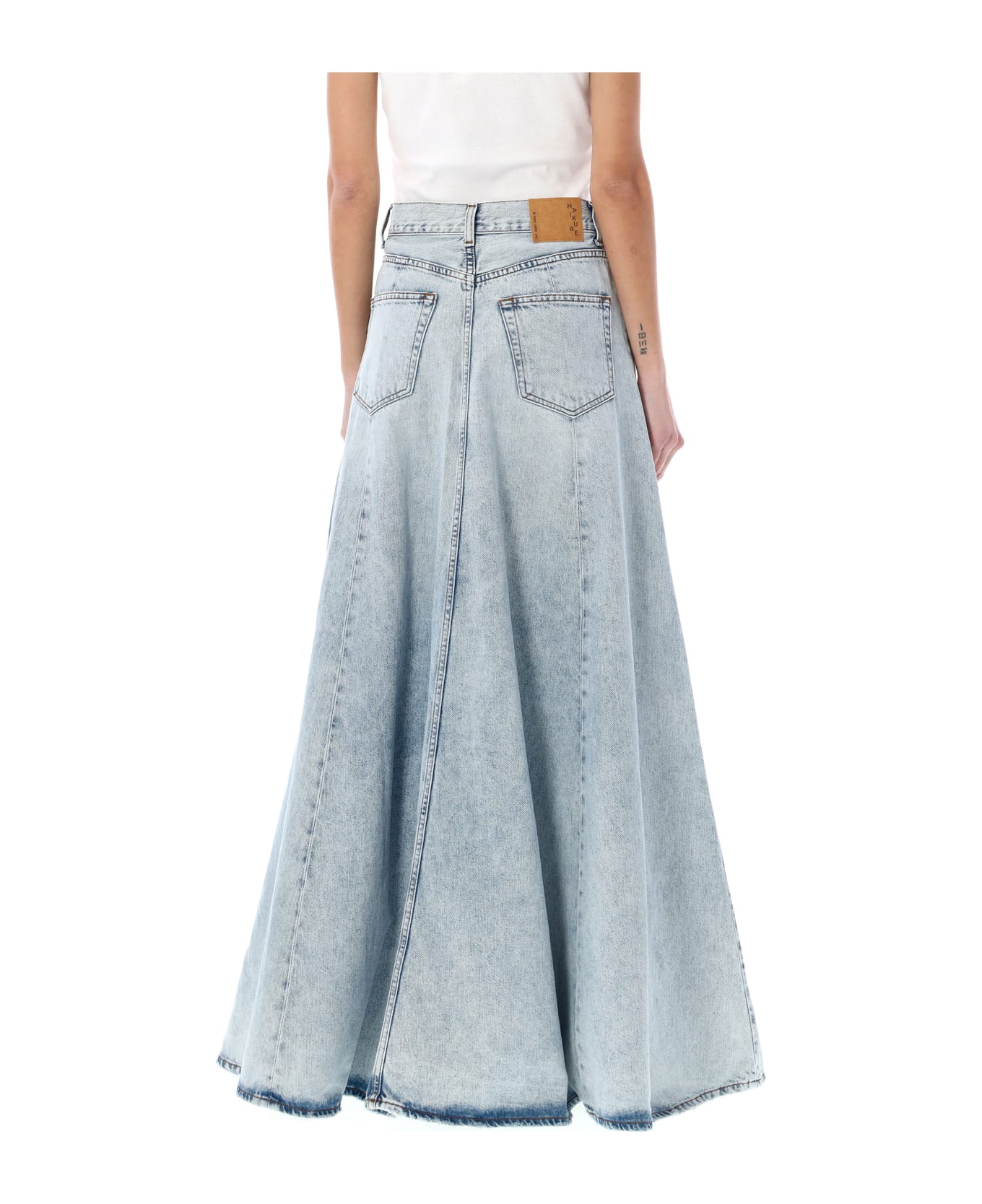 Haikure Serenity Long Skirt - STROMBOLI BLUE