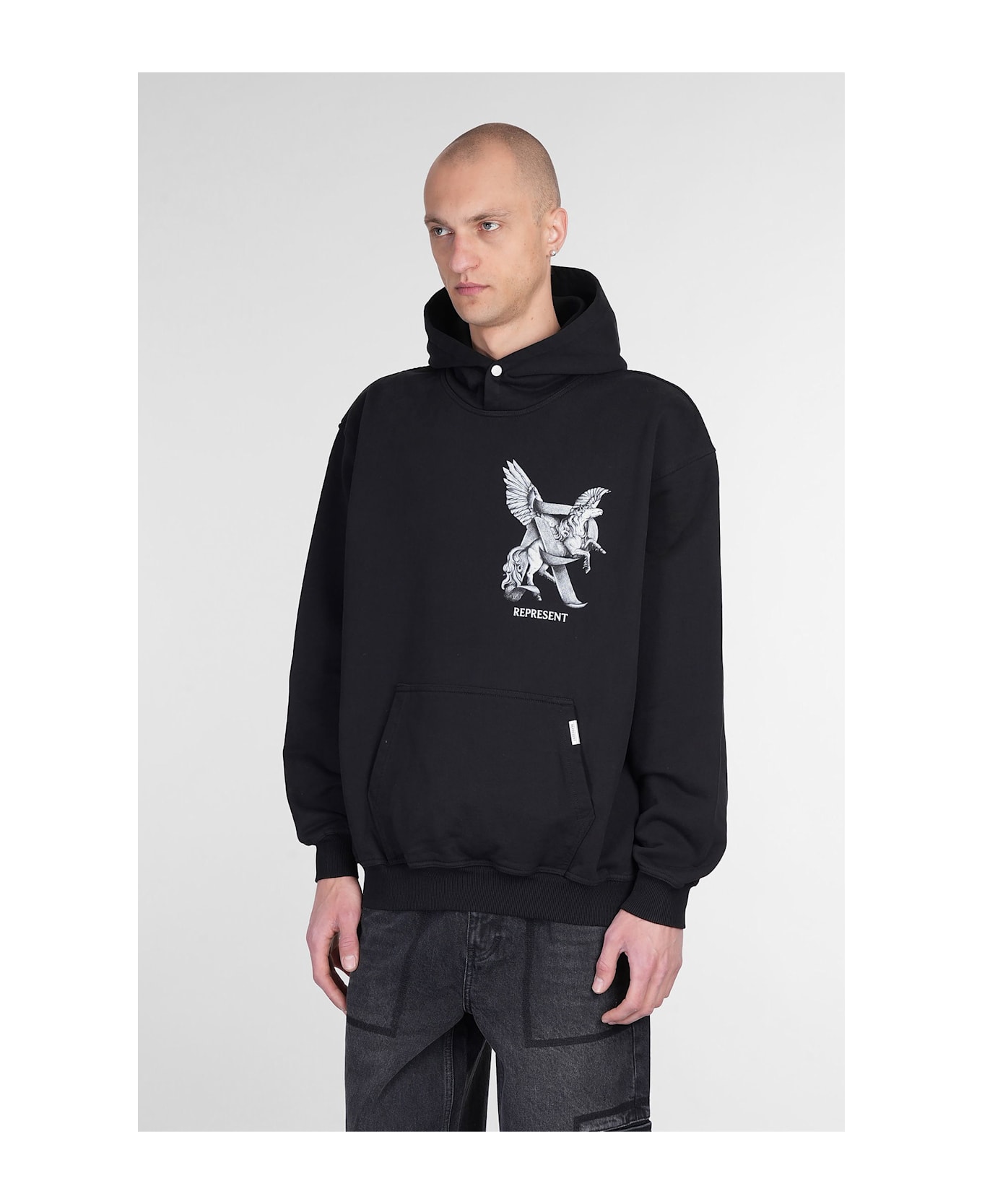 REPRESENT Sweatshirt In Black Cotton - black