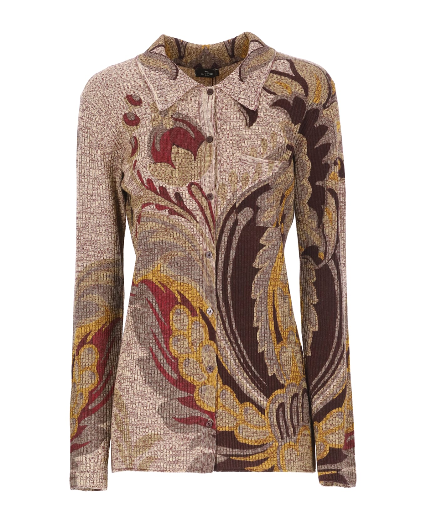 Etro Wool Cardigan - Brown