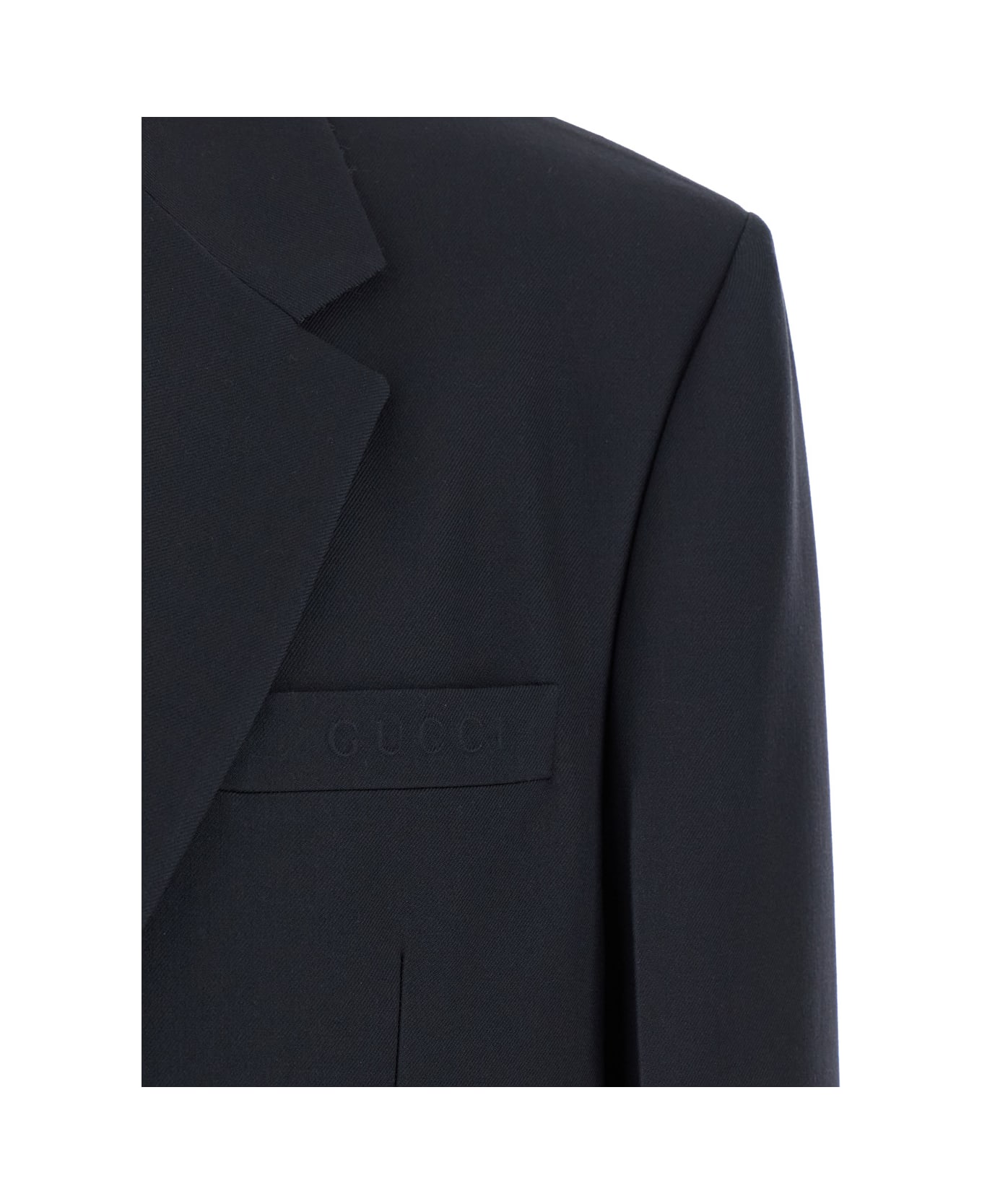 Gucci Graphite Twill Blazer - SPACEGREY