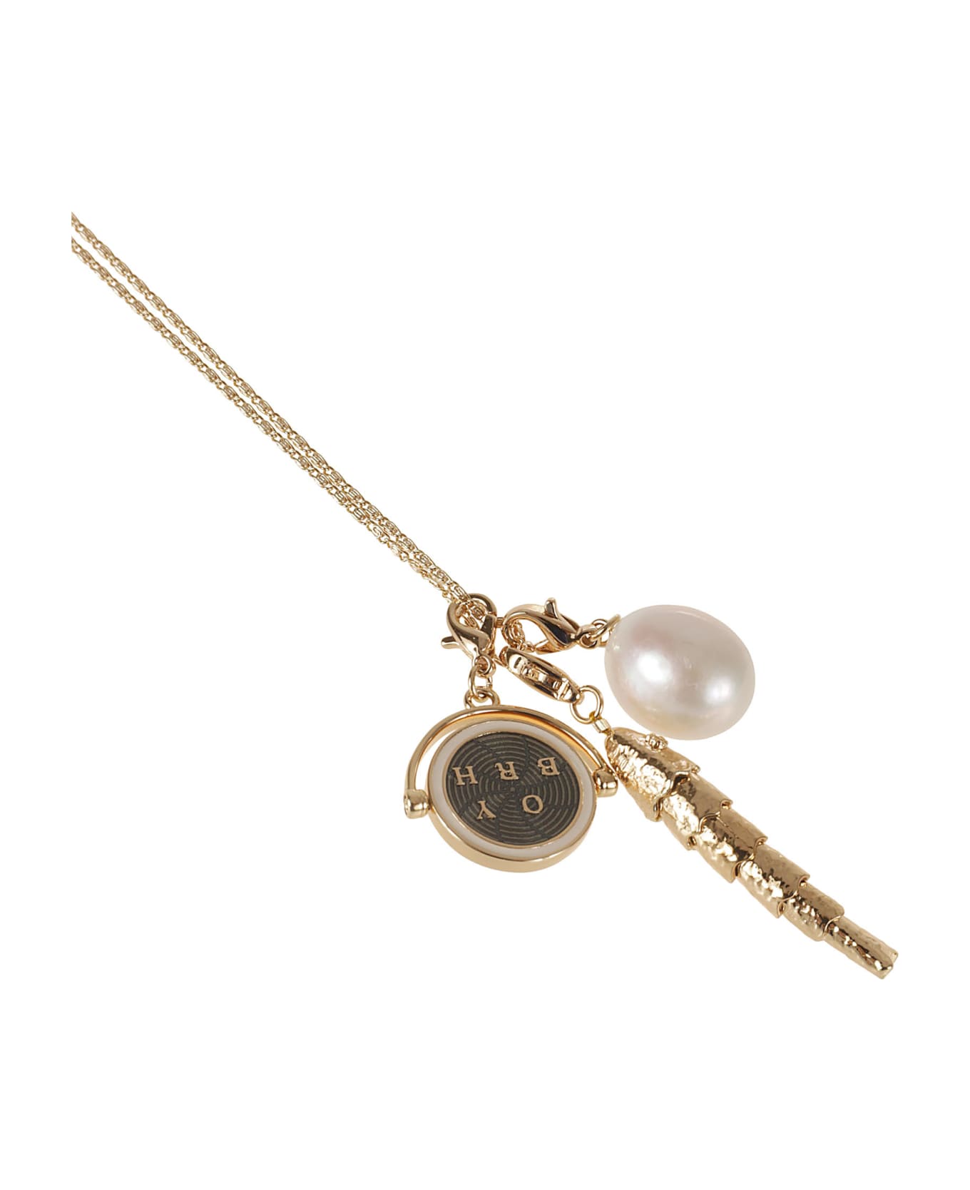 Tory Burch Charm Pendant Necklace - Tory Gold ネックレス