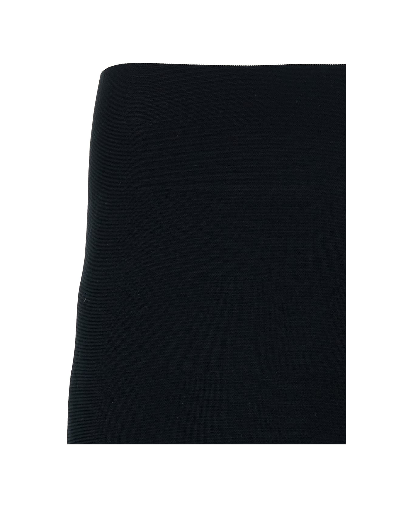 Jil Sander Mini Black Skirt With Regular Waist In Stretch Fabric Woman - Black