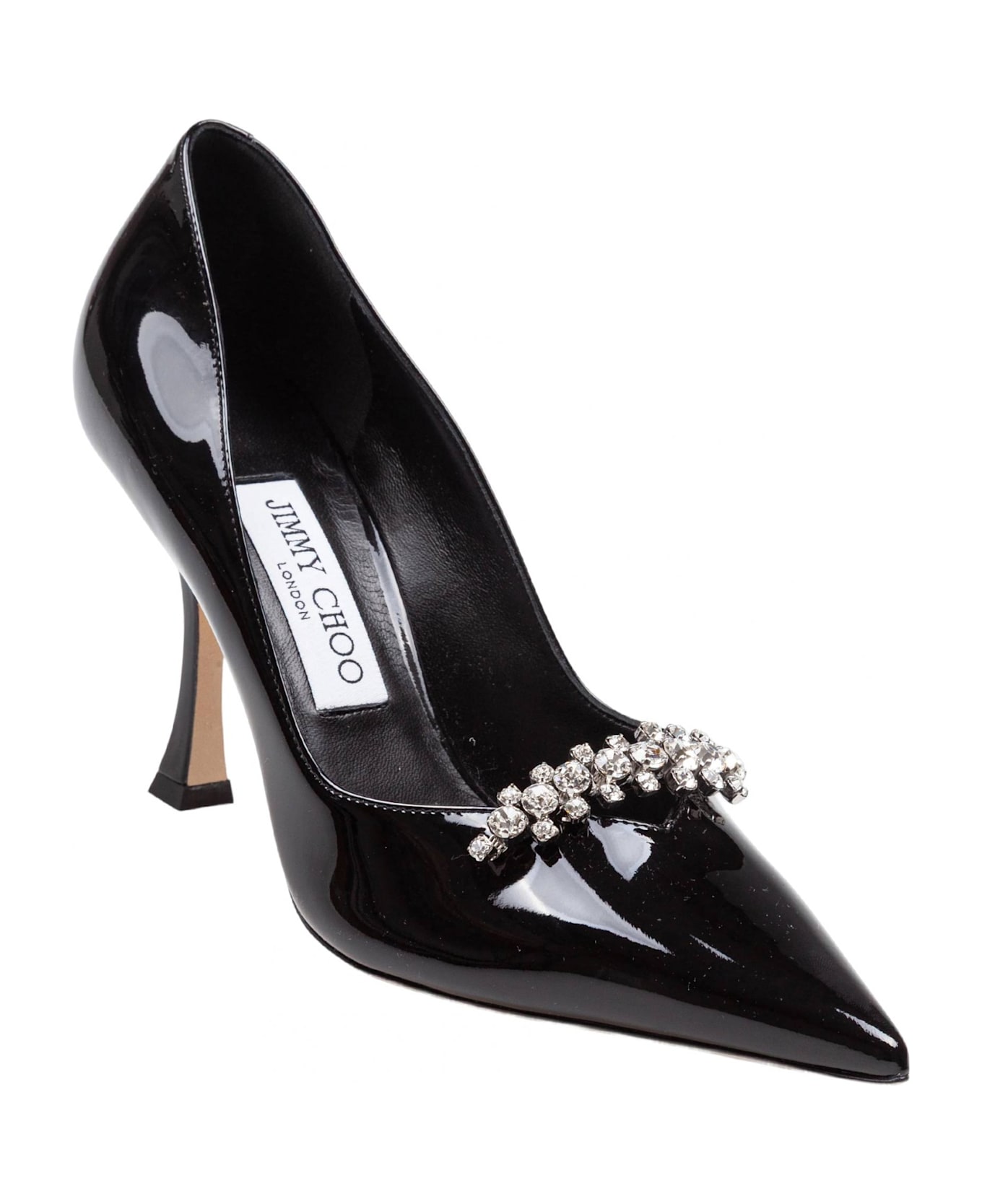 Jimmy Choo Belinda Patent Leather Pumps Black - Black