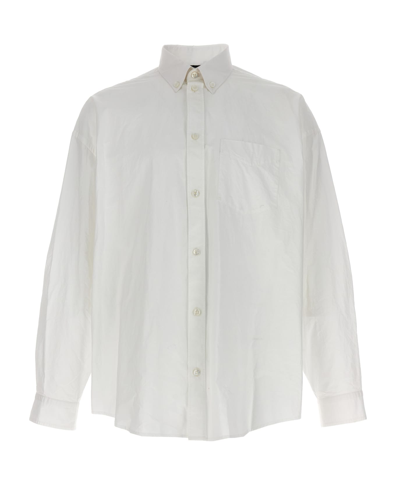 Balenciaga Oversized Shirt - WHITE