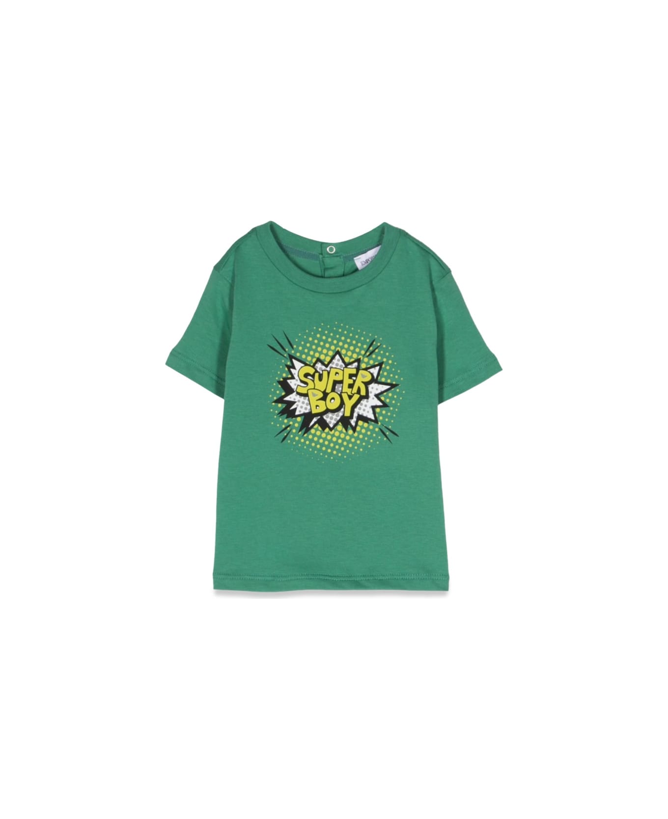 Emporio Armani Comic Print T-shirt - GREEN