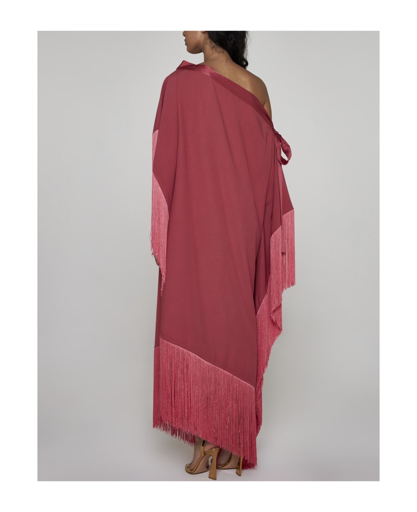 Taller Marmo Aarons Viscose-blend Asymmetric Kaftan - Pink ワンピース＆ドレス