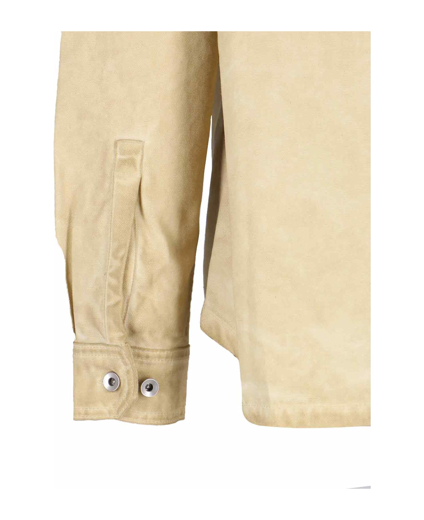 DRKSHDW Denim Shirt With Lace - Beige