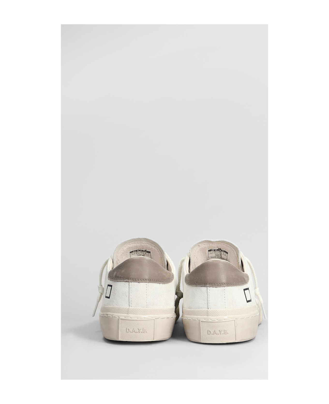 D.A.T.E. Hill Low Sneakers In White Suede - white