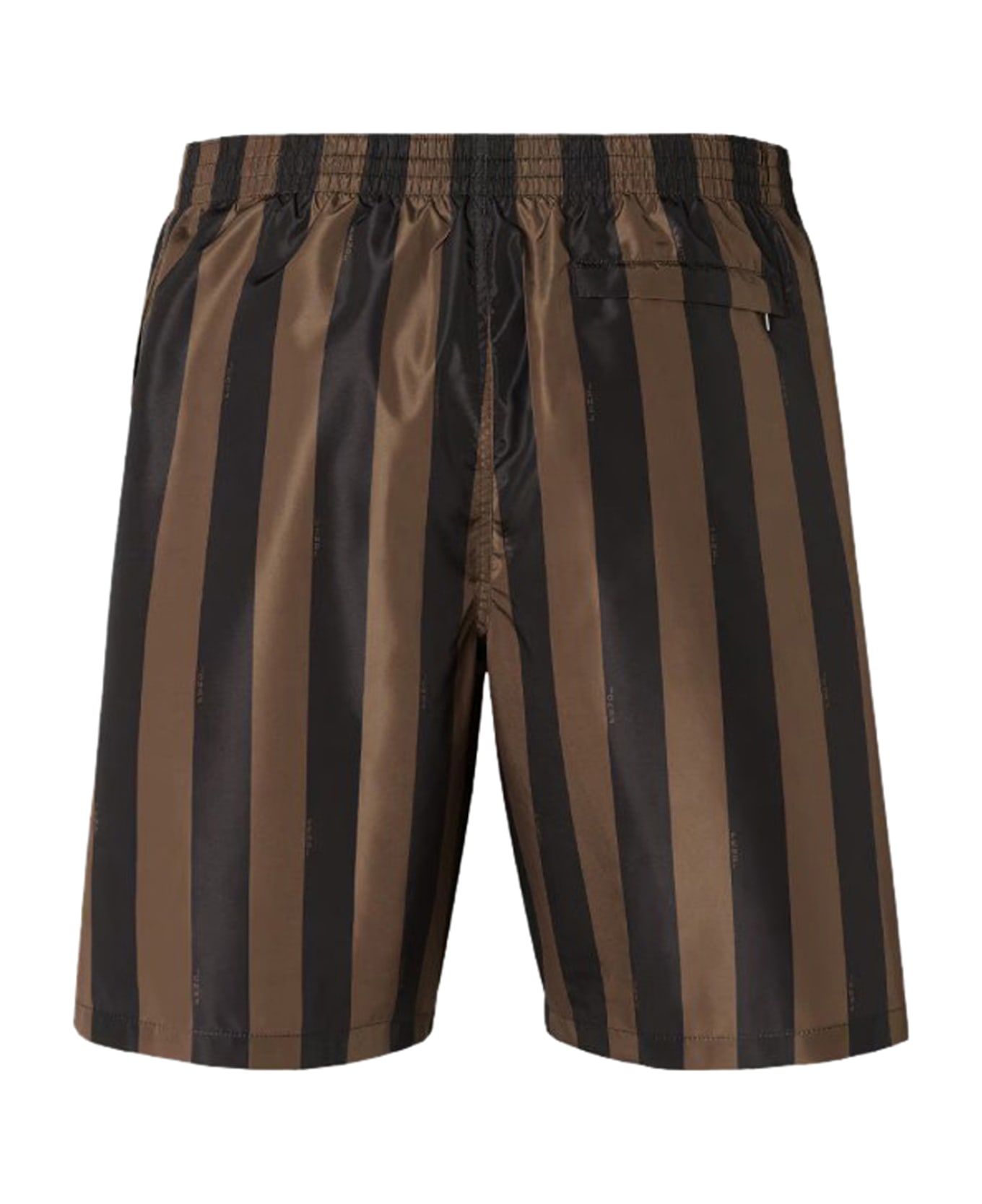 Fendi Pequin Nylon Swim Boxer - Brown