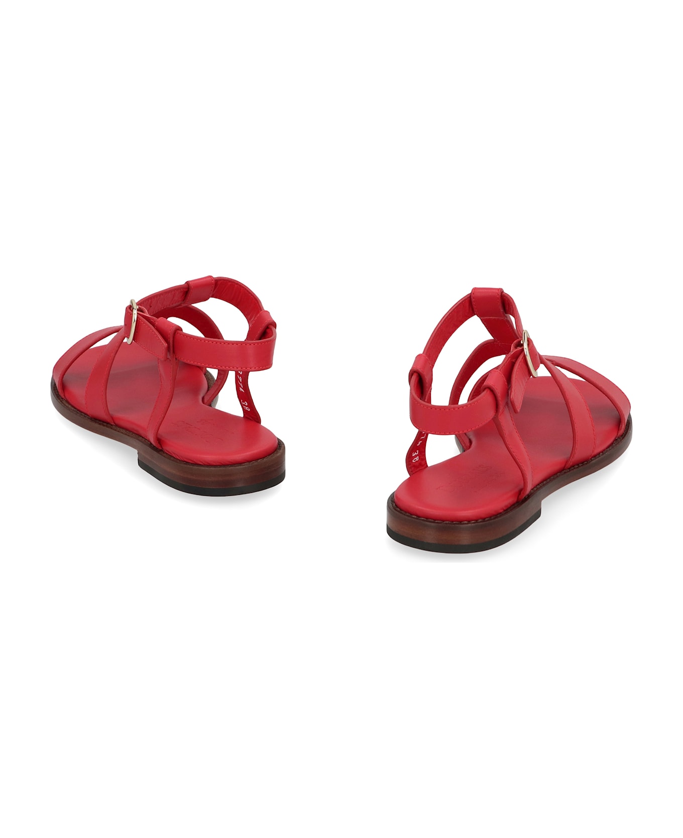 Doucal's Urano Leather Sandals - red