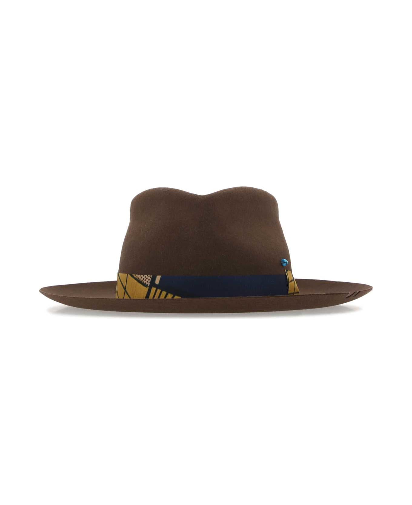Super Duper Hats Brown Felt Bouganville Hat - TERRA