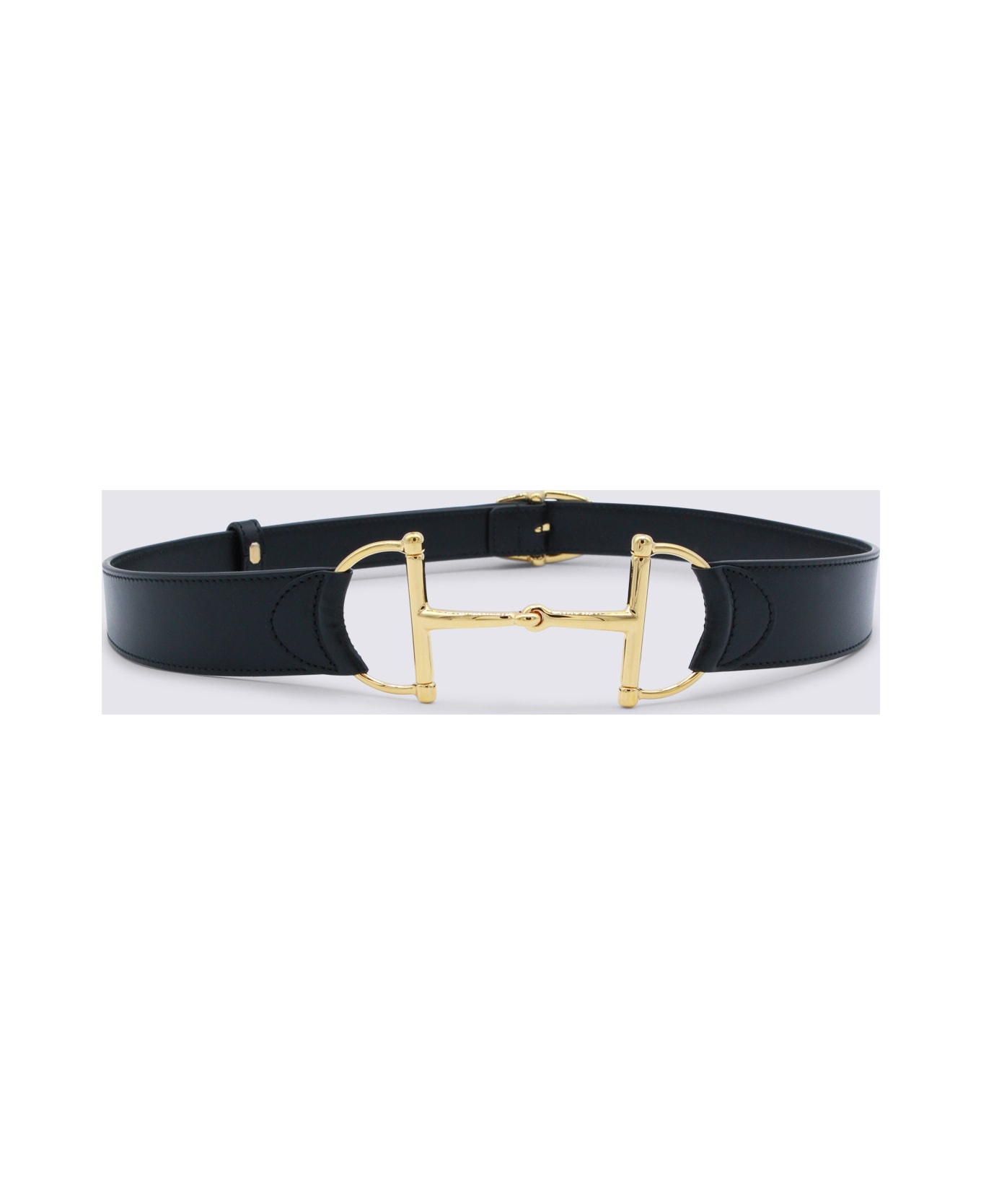 Gucci Black Leather Belt - BLACK