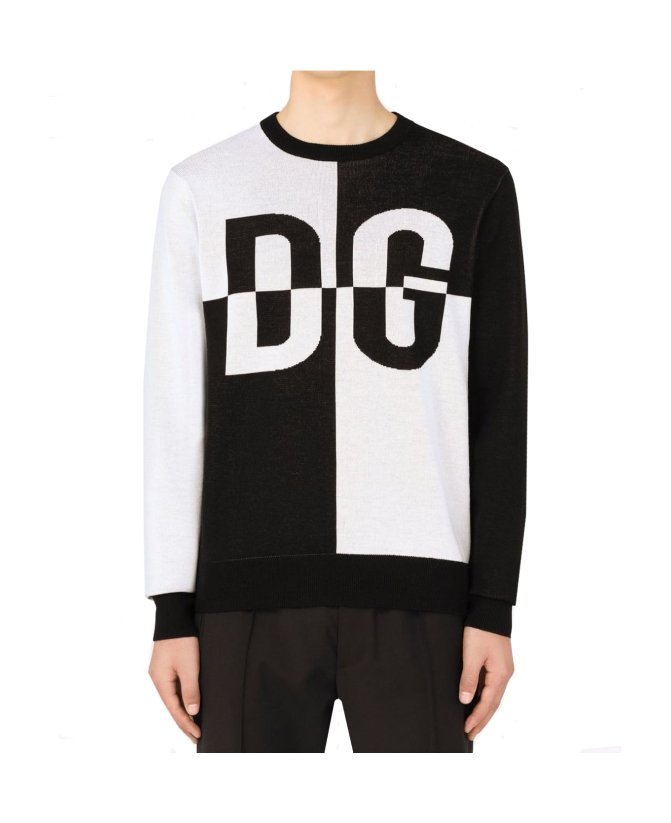Dolce & Gabbana Logo Sweater - Black フリース
