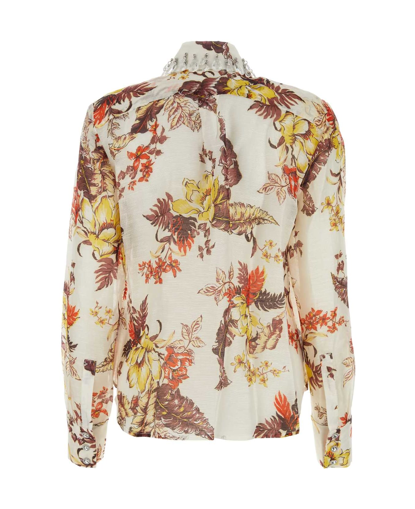 Zimmermann Printed Linen Blend Matchmaker Tropical Shirt - IVORYTROPICALFLORAL ブラウス