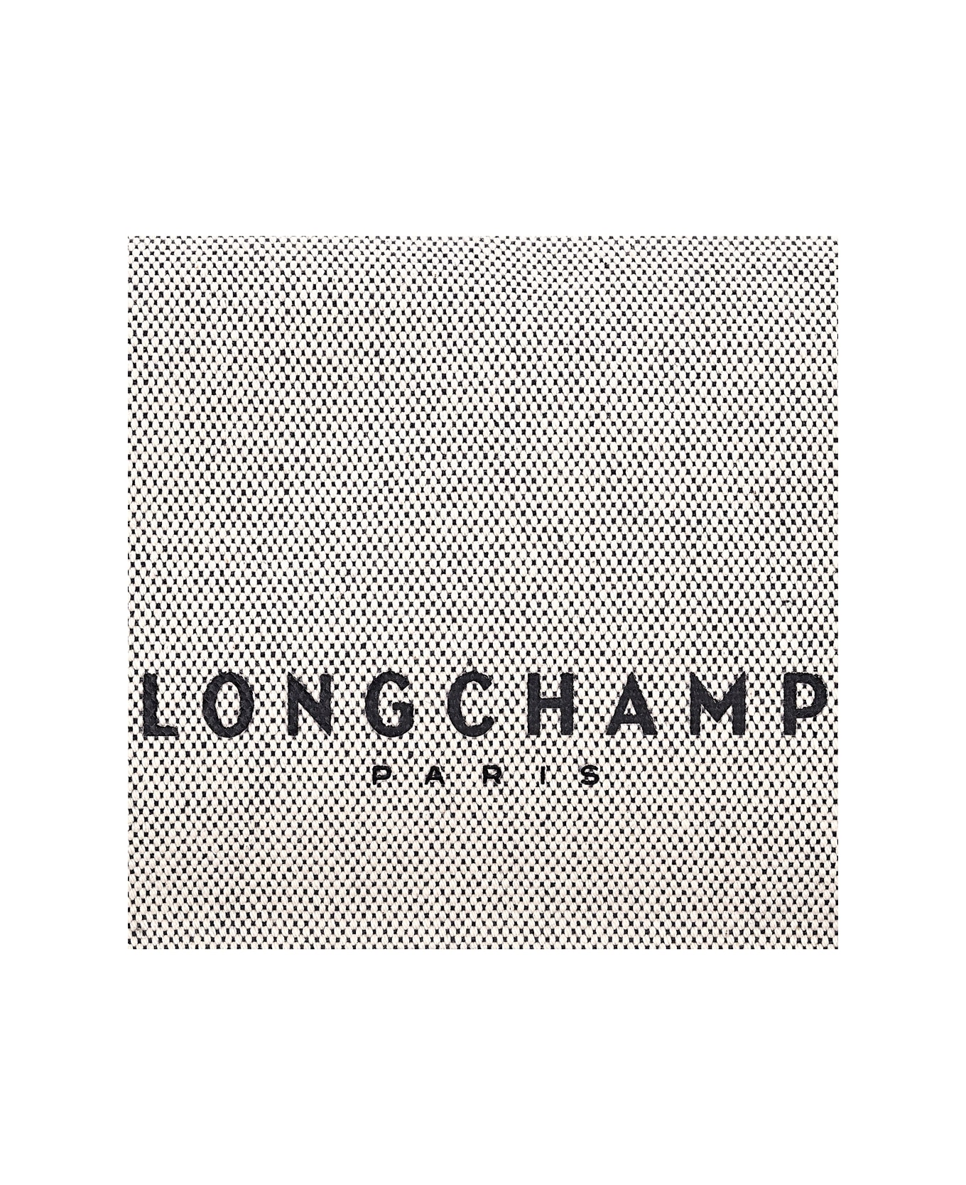 Longchamp 
essential
 White Crossbody Bag With Logo Lettering On The Front And Adjustable And Removable Shoulder Strap In Cotton Woman - Ecru