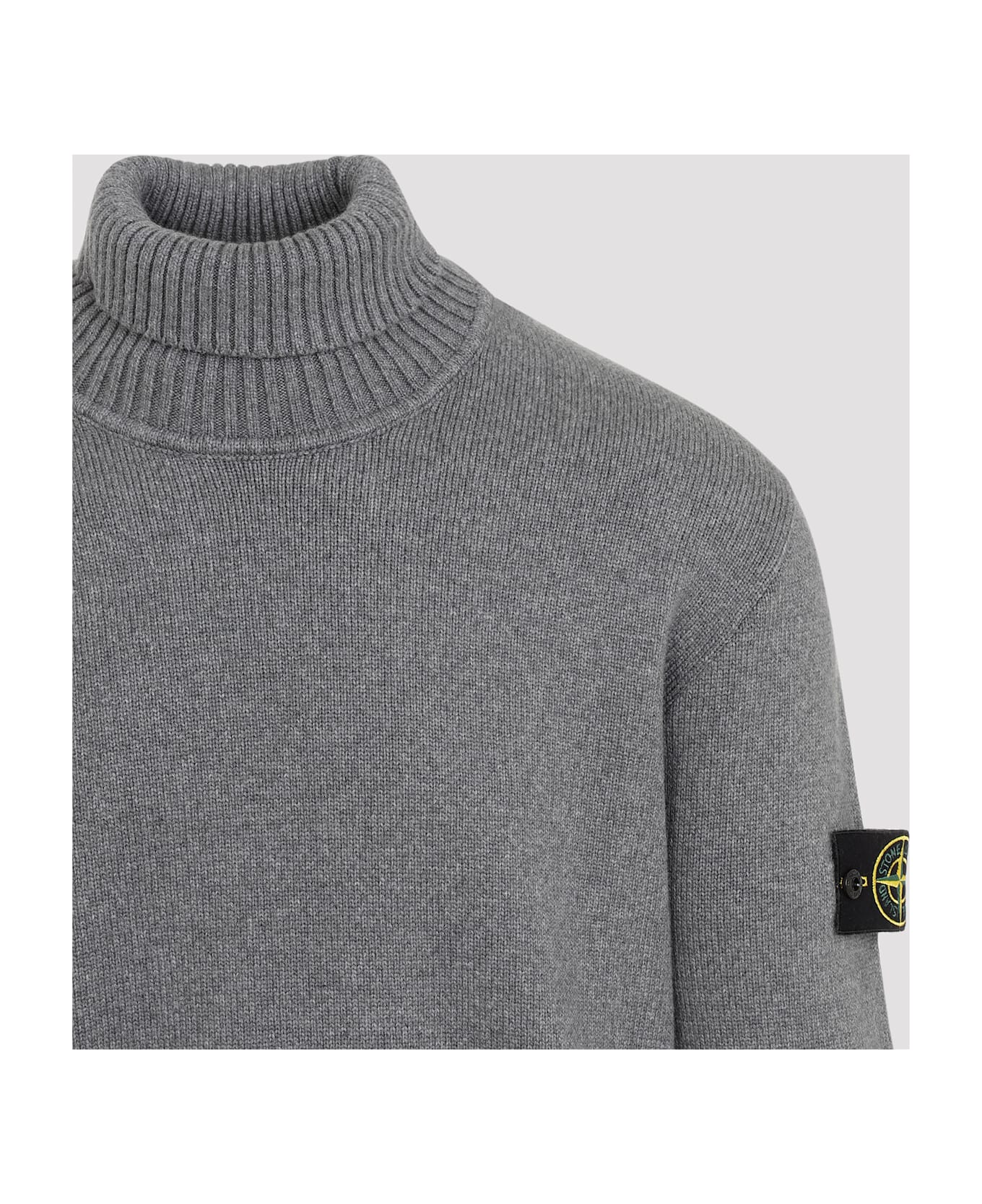 Stone Island Cotton Pullover - Melange Grey