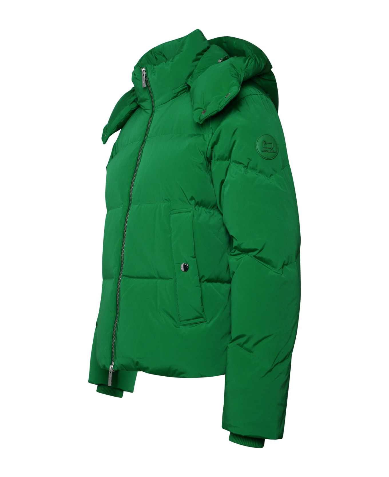 Woolrich Alsea Green Nylon Down Jacket - Green