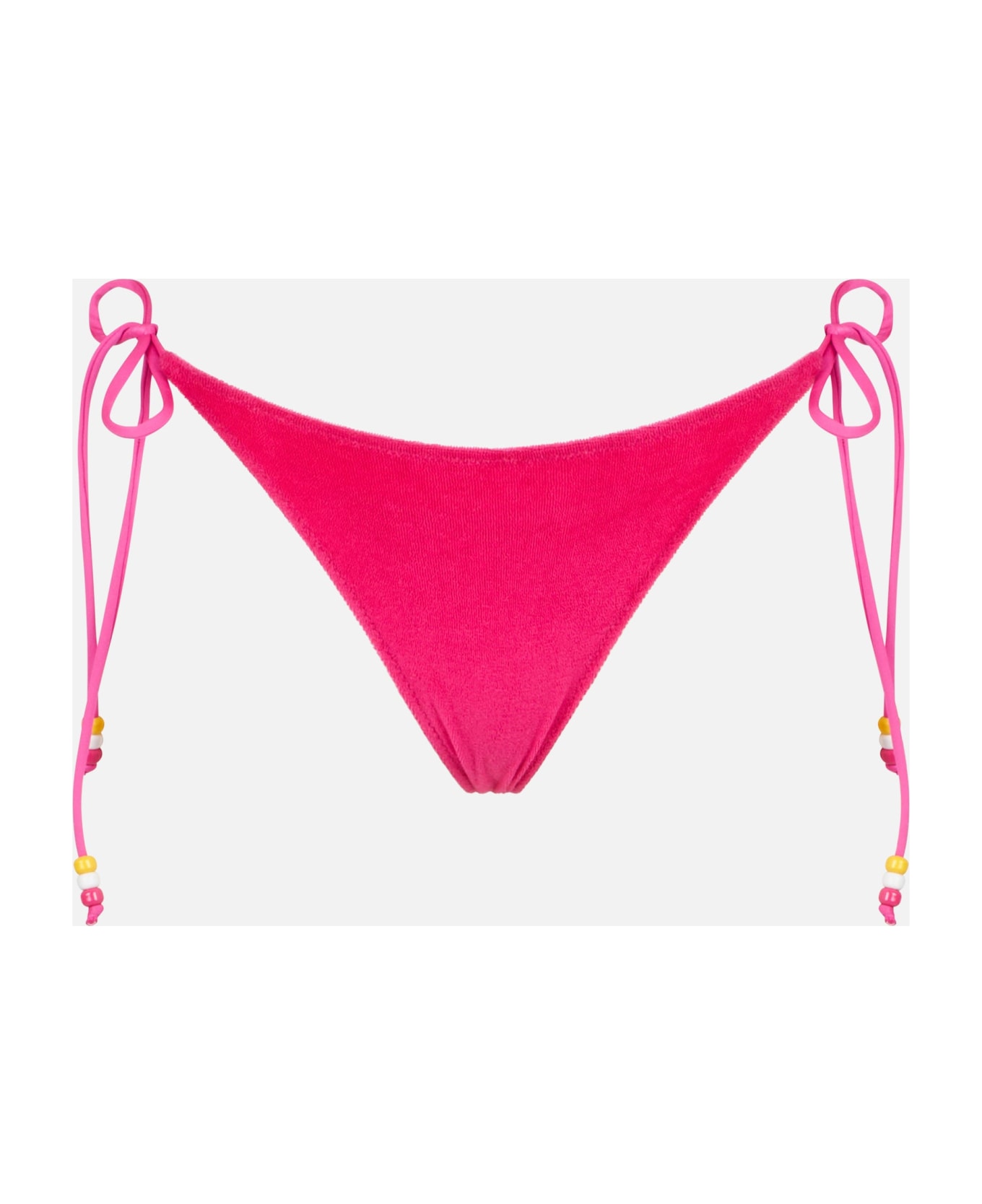 MC2 Saint Barth Woman Fuchsia Terry Swim Briefs With Side Laces - PINK ボトムス