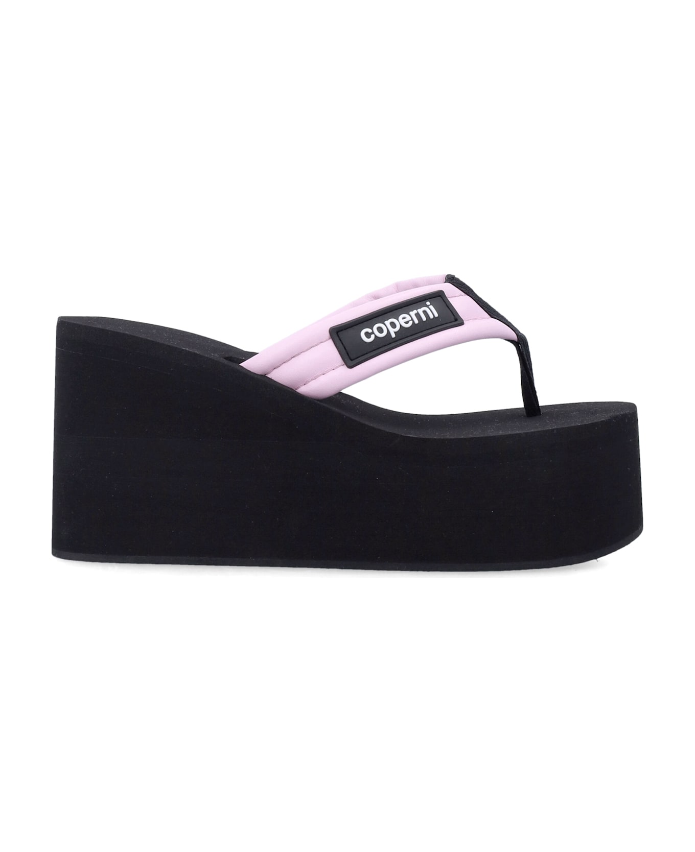 Coperni Branded Wedge Thong Sandal - Pink サンダル