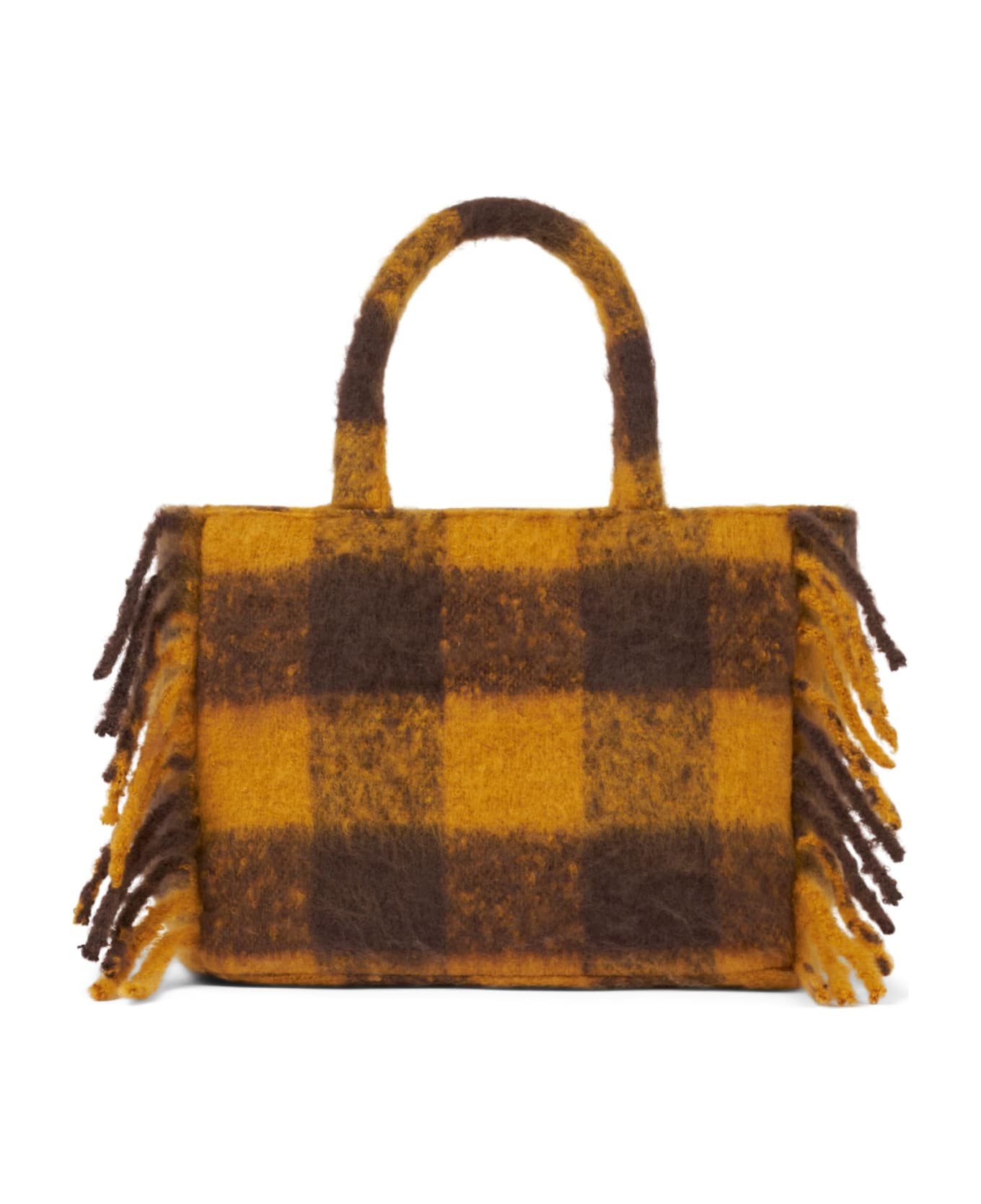 MC2 Saint Barth Colette Blanket Handbag With Gingham Print - MULTICOLOR