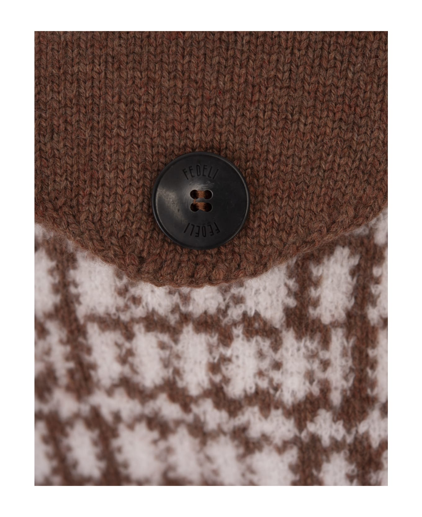 Fedeli Emerenth Jacket In Brown Tweed - Brown