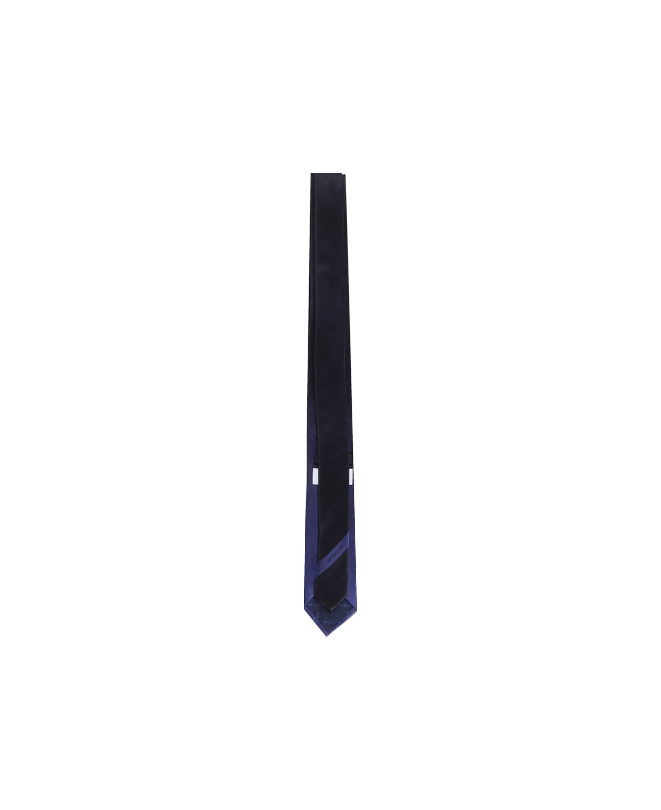 Ferragamo Tie With Shaded Effect - Black blu