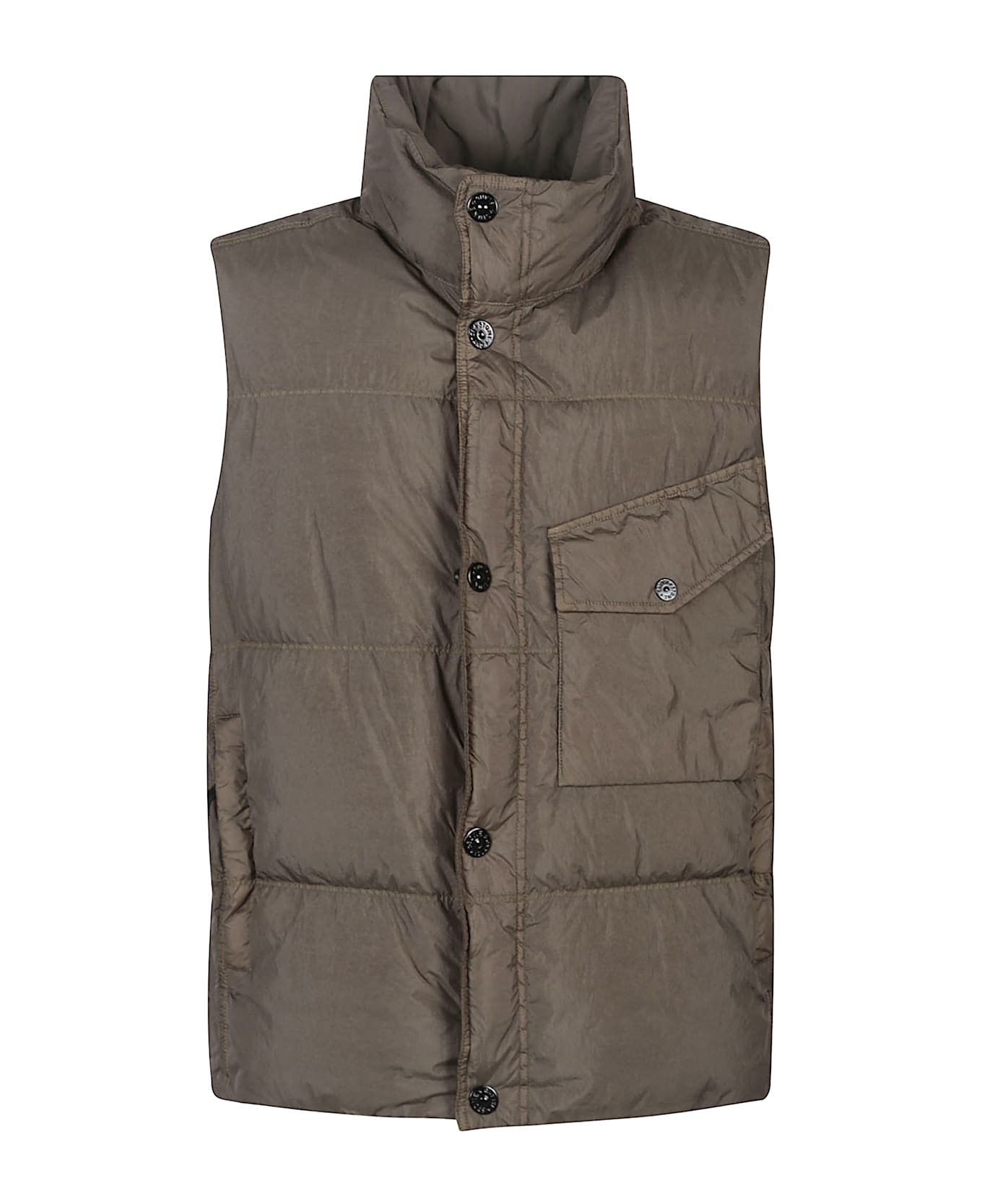 Stone Island Rds Down Vest - Green