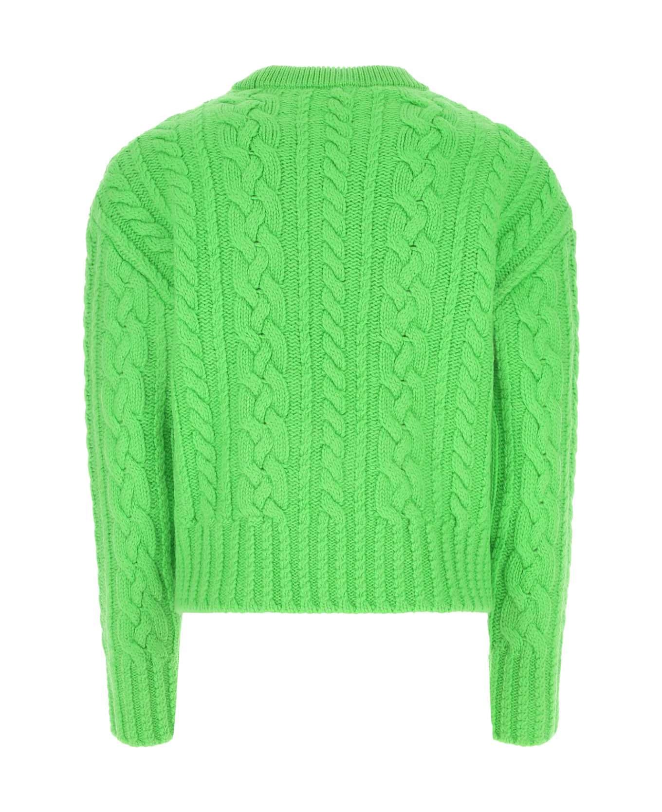 Ami Alexandre Mattiussi Green Wool Sweater - 300