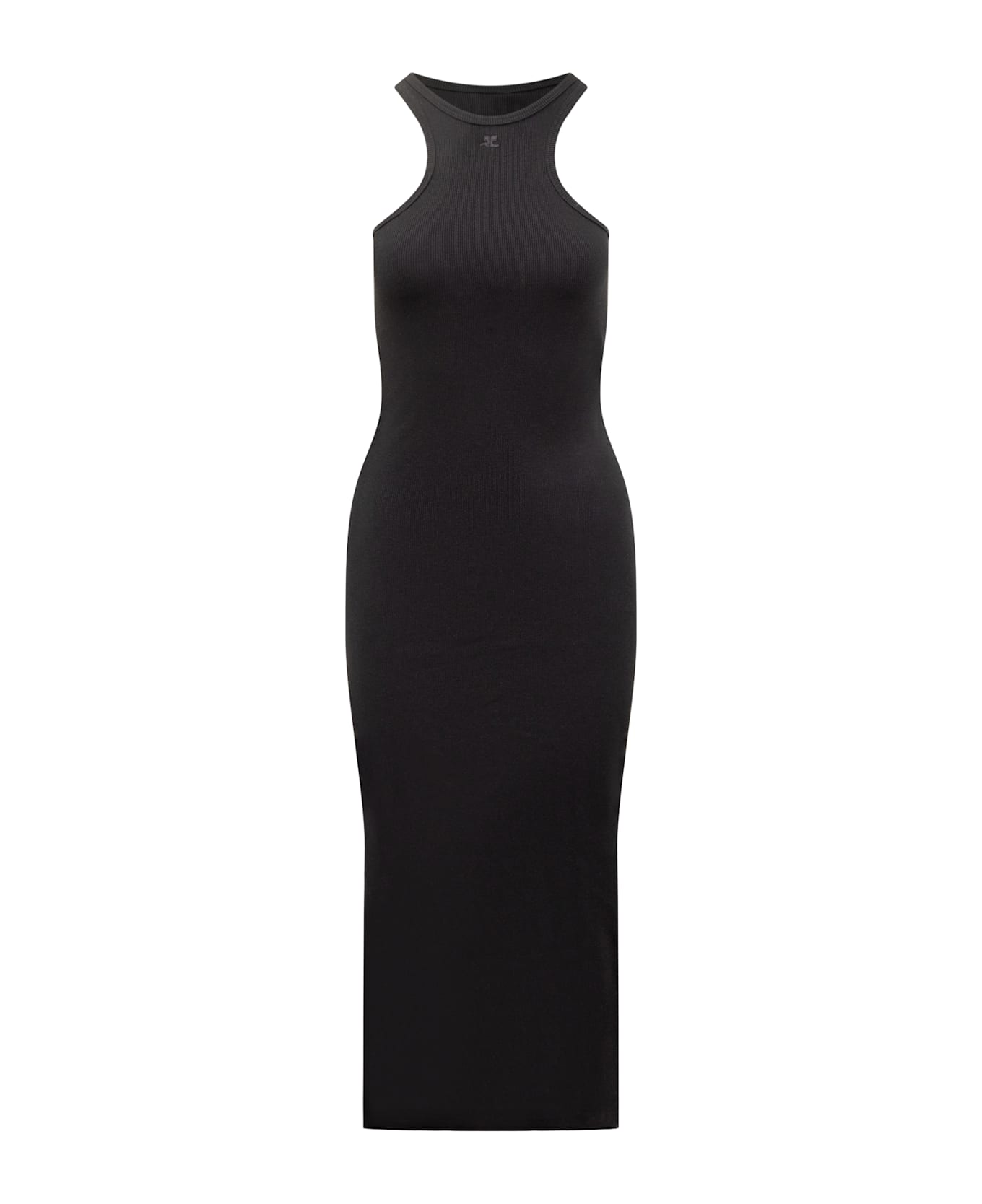 Courrèges Scuba 90's Rib Dress - BLACK