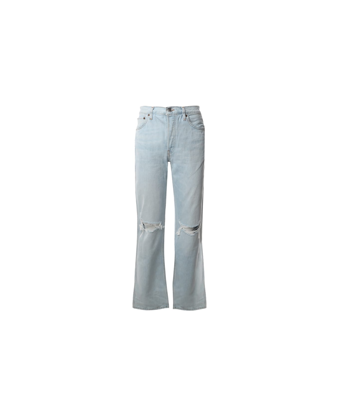 RE/DONE Regular Fit Jeans - Light blue