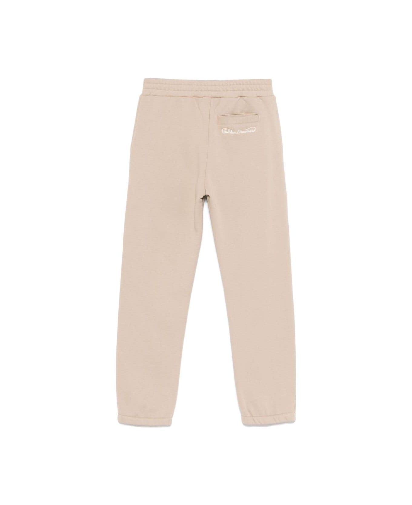 Golden Goose Pantalone Con Logo - Beige