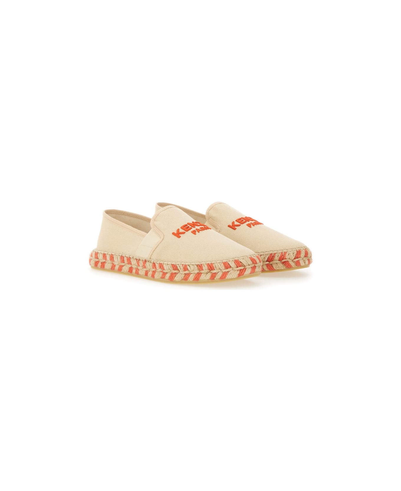 Kenzo Espadrille With Logo - BEIGE