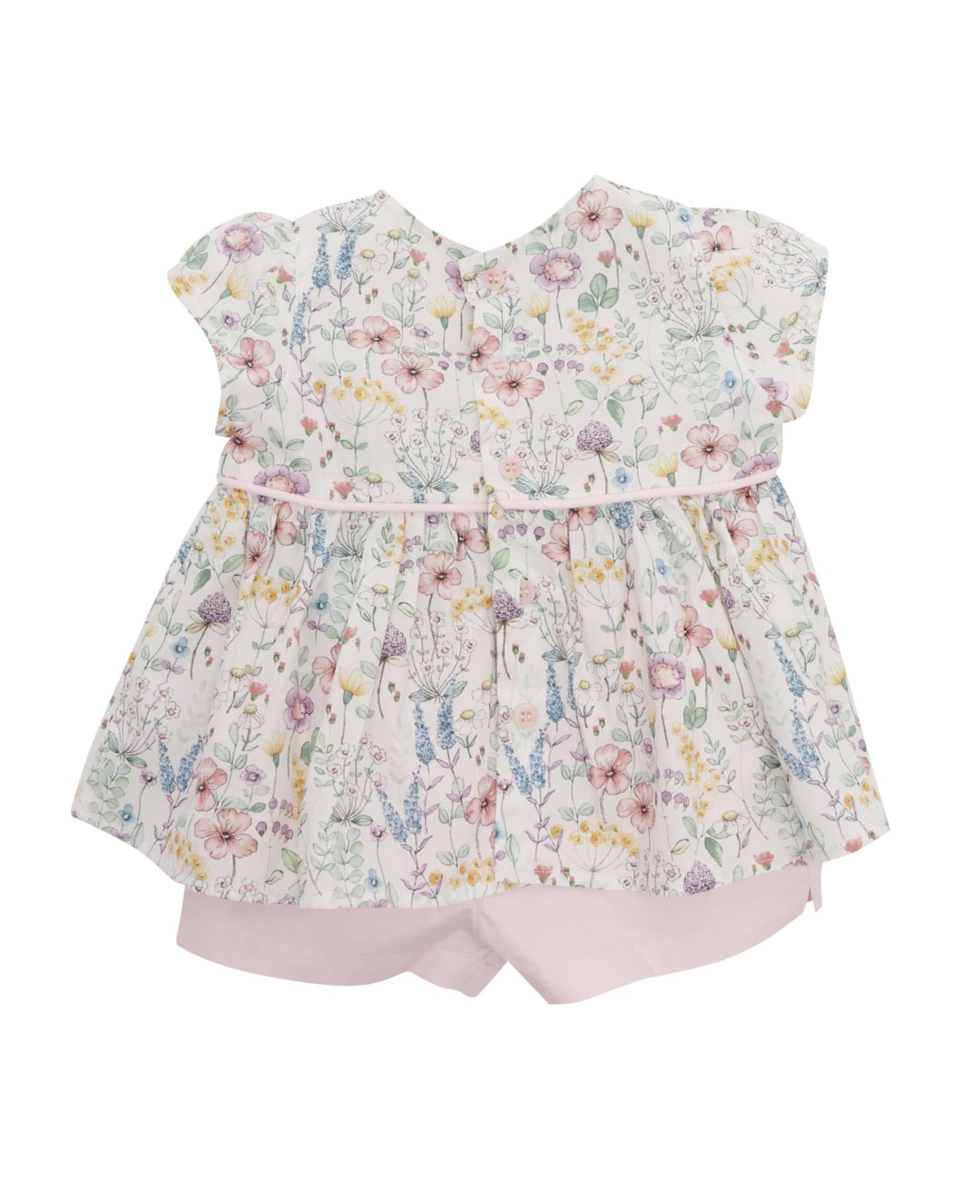 Il Gufo Floral Playsuit - GREEN ジャンプスーツ