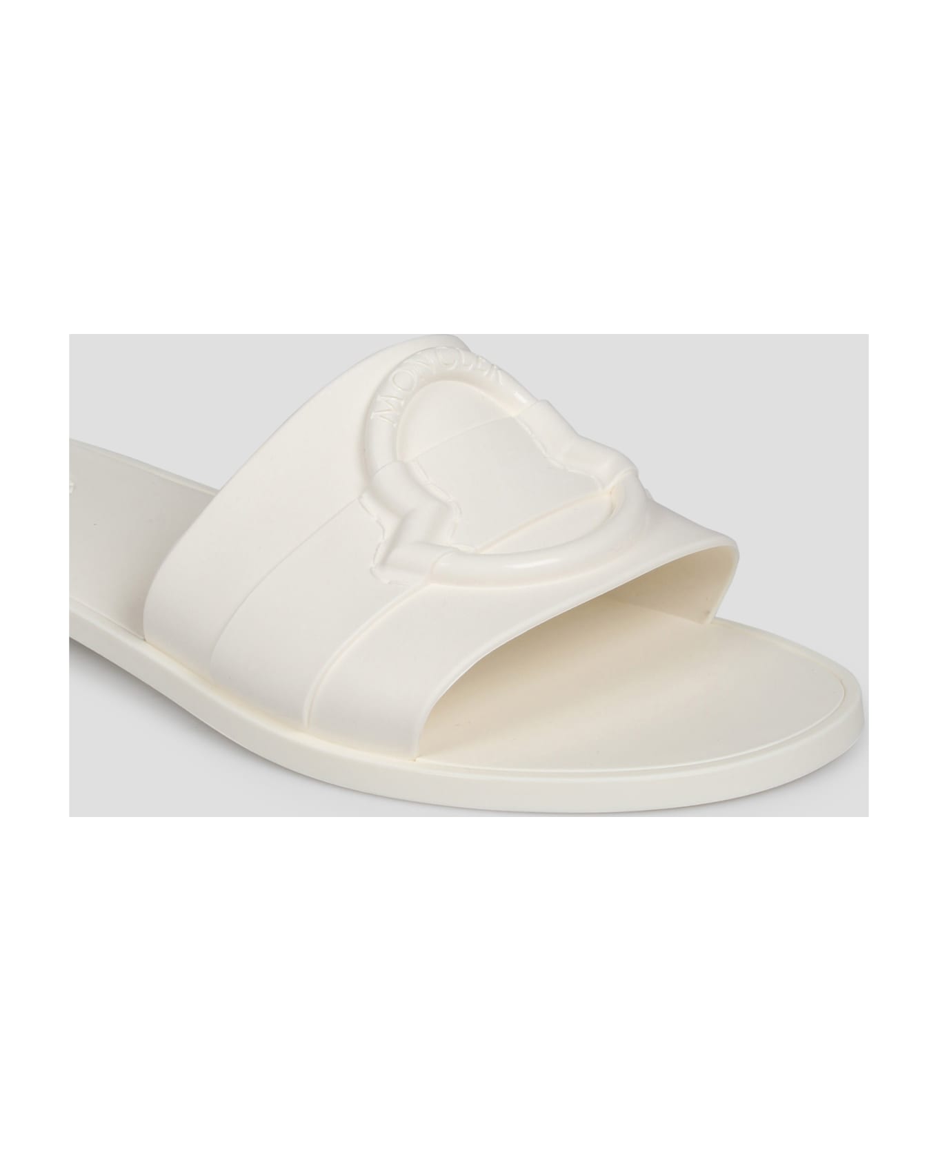 Moncler Mon Slide Sandal - White サンダル
