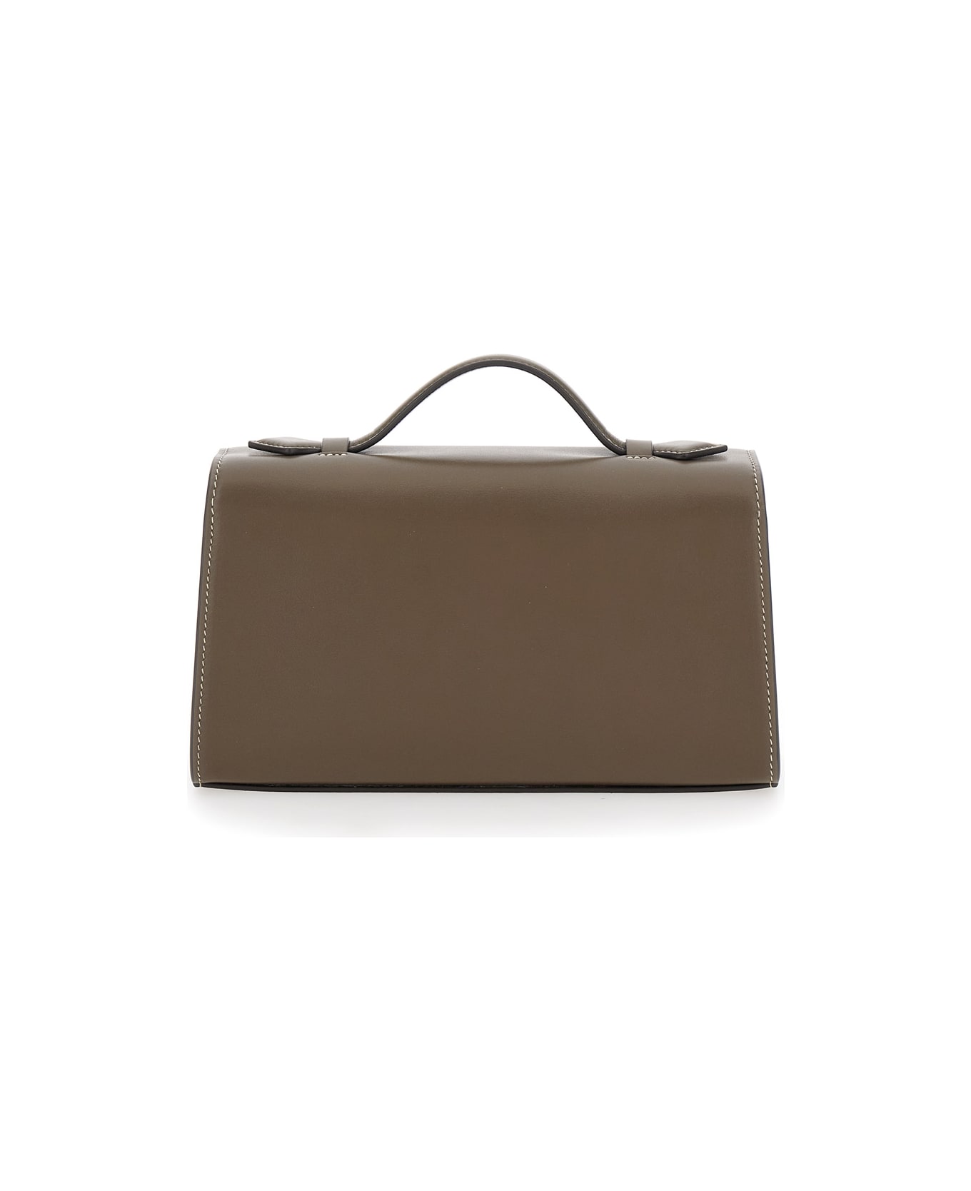 Savette Symmetry Pochette In Smooth Calf Leather - Brown