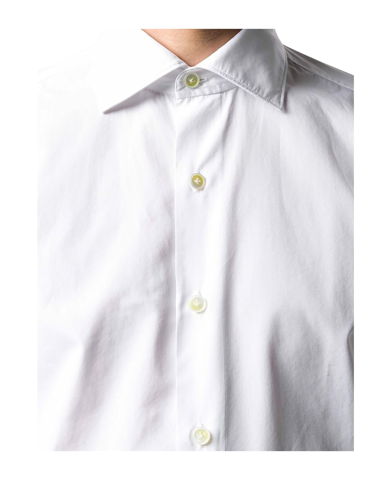 Finamore Seattle Plain Shirt - White